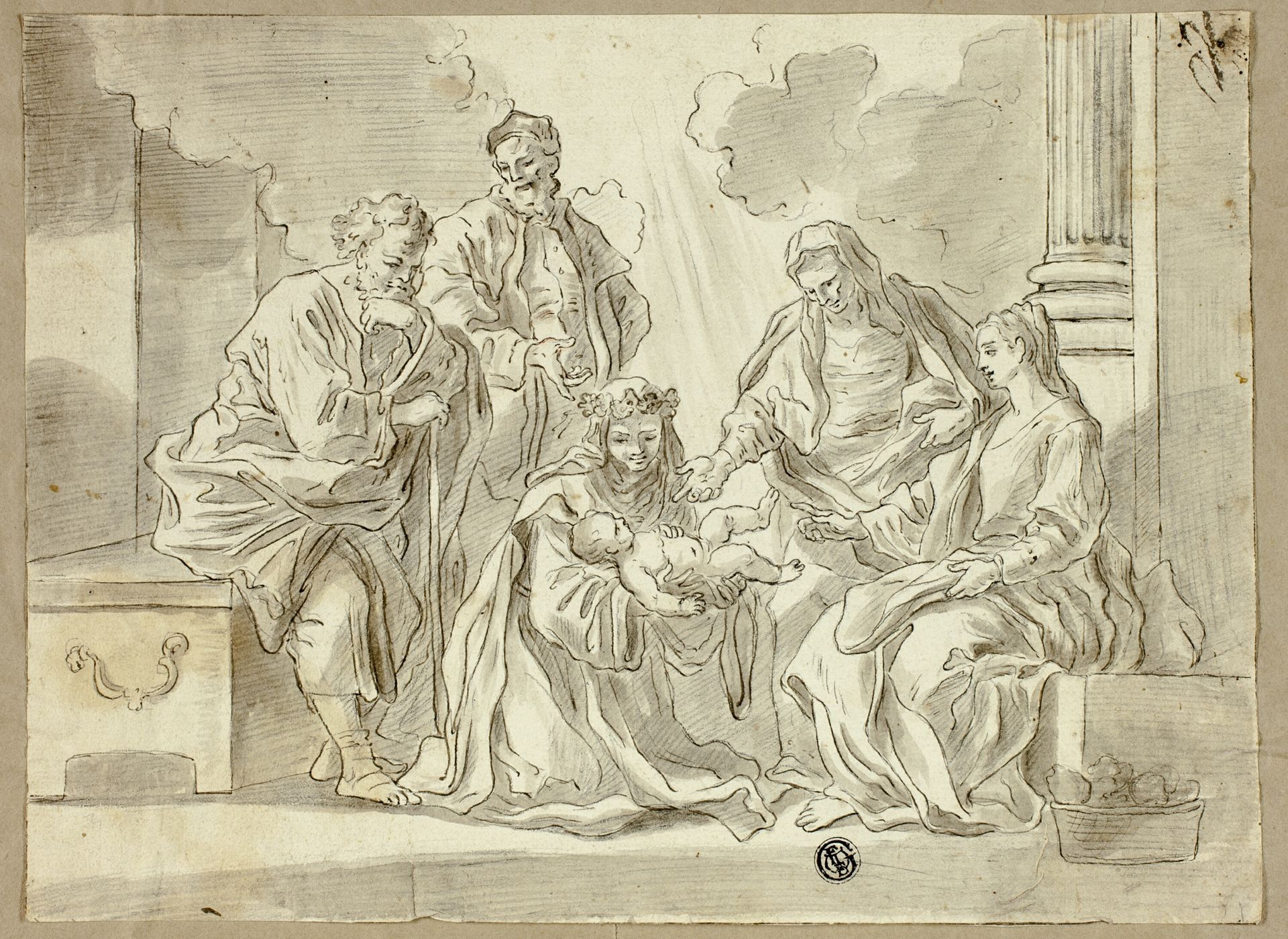 Holy Family with Saints by Francesco Solimena