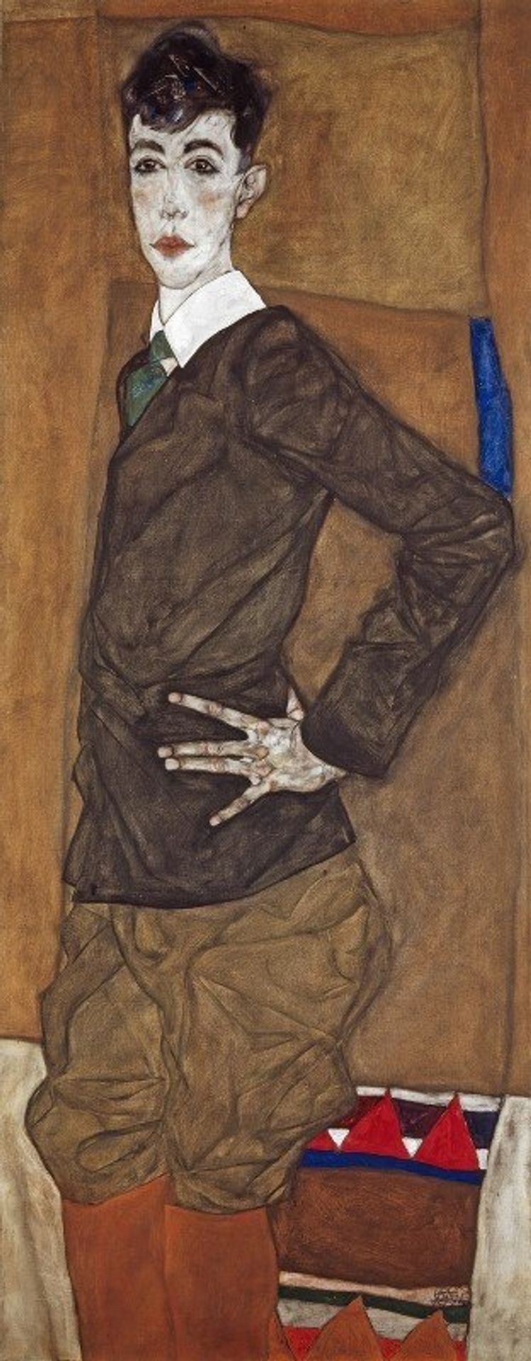 Portrait of Erich Lederer by Egon Schiele