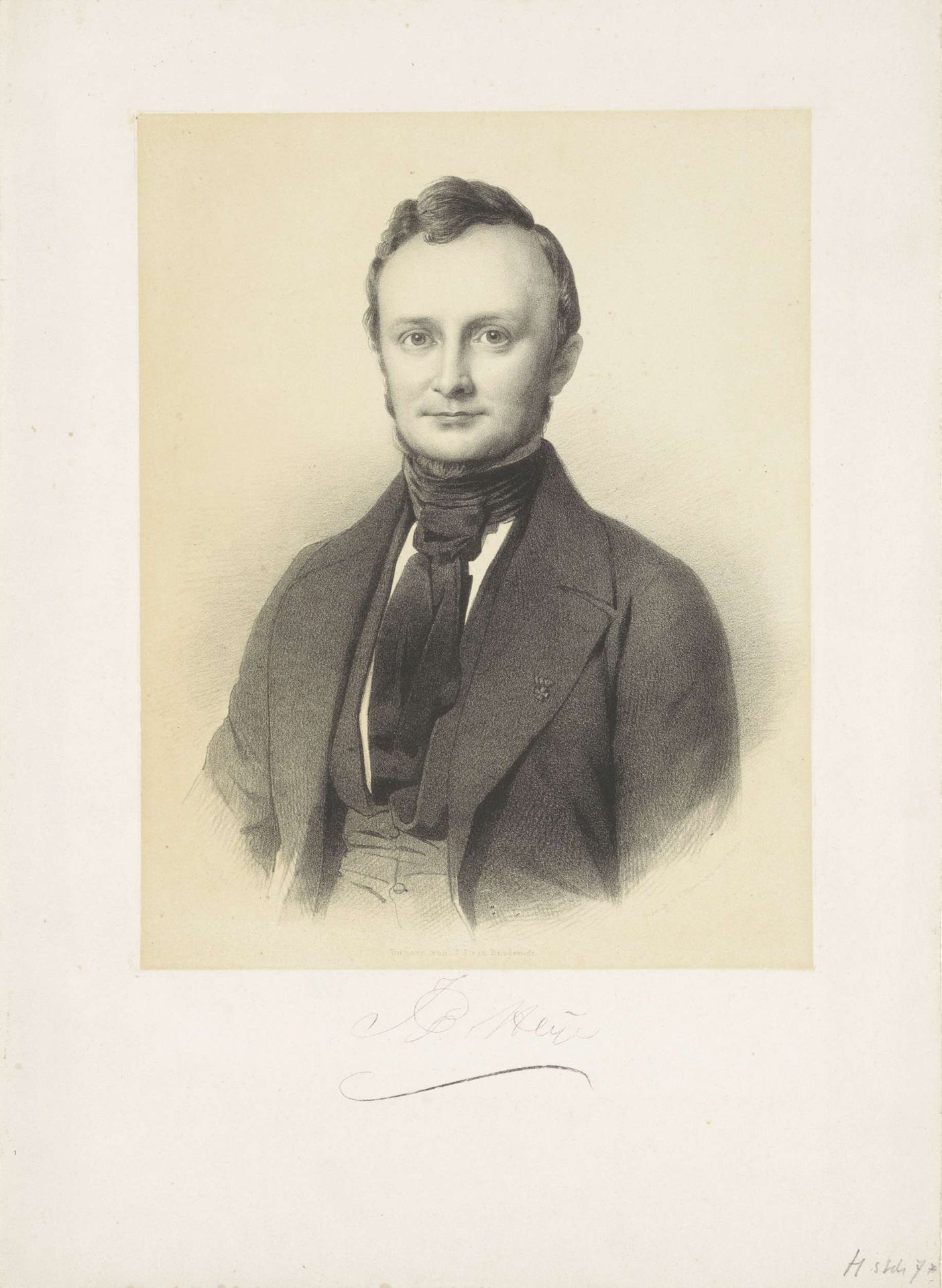 Portret van Jan Pieter Heije by Adrianus Johannes Ehnle