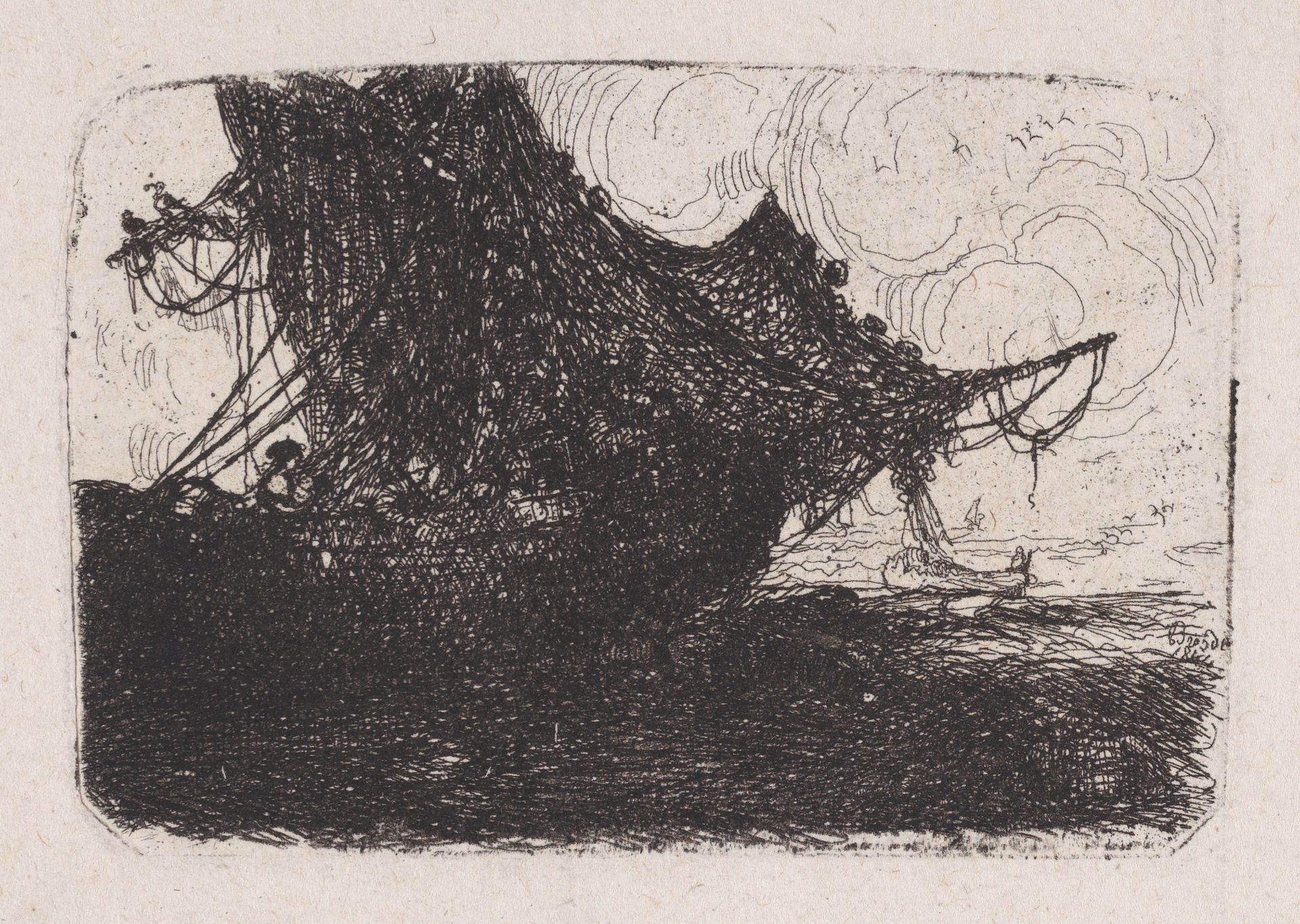 La Caravelle (The Caravel) by Rodolphe Bresdin