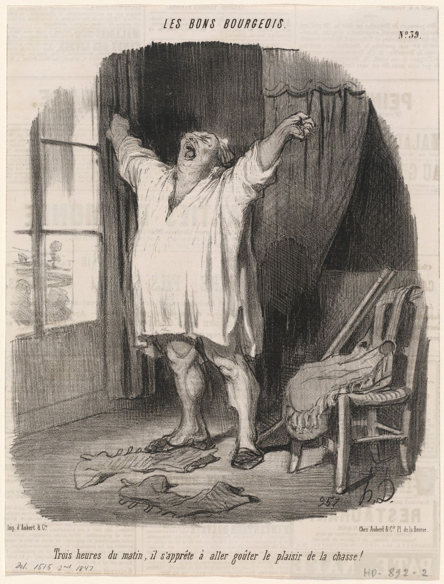 Trois heures du matin... by Honoré Daumier