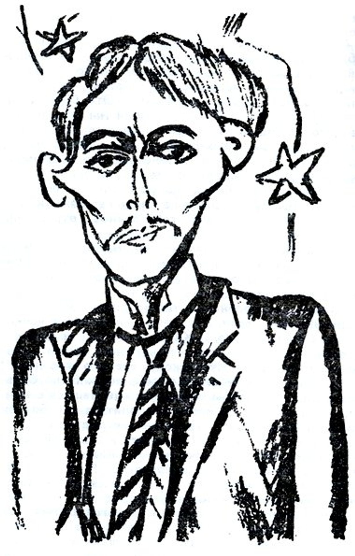 Alexei Kruchenykh by Mikhail Larionov