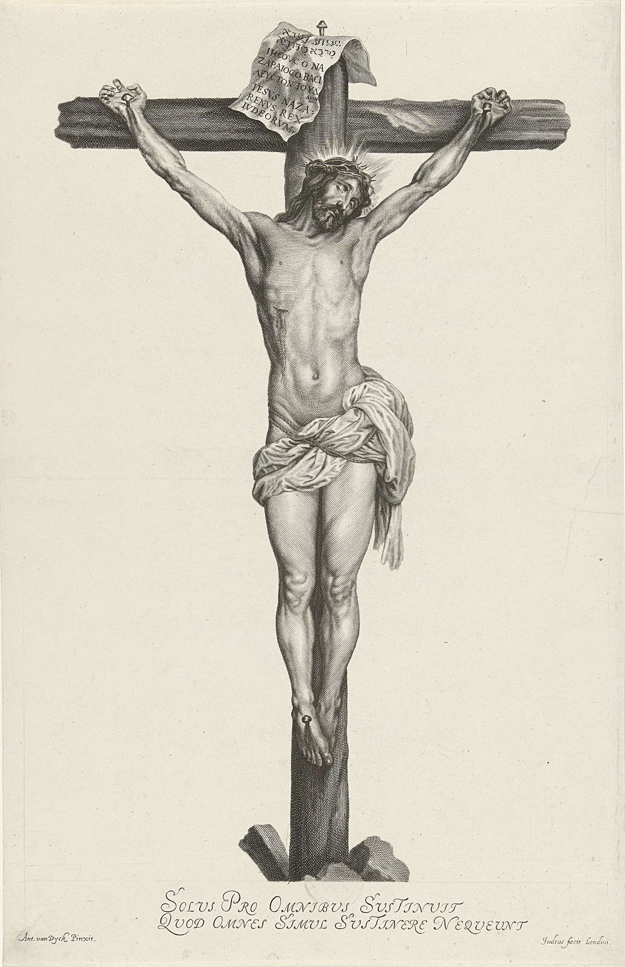 Christus aan het kruis by Arnold de Jode