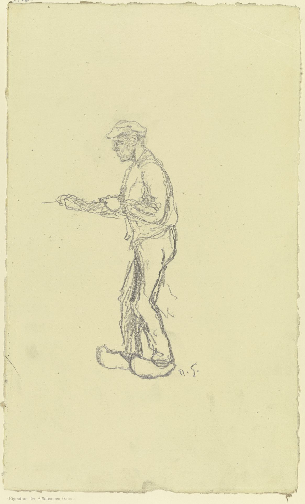 Ein Arbeiter aus der _Großen Spinnerei von Edam_ by Rudolf Gudden