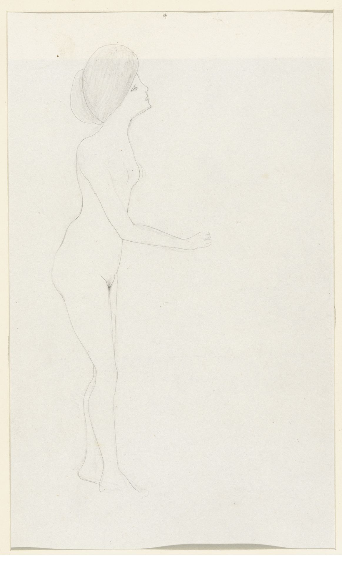 Staande naakte vrouw by Karel de Nerée tot Babberich