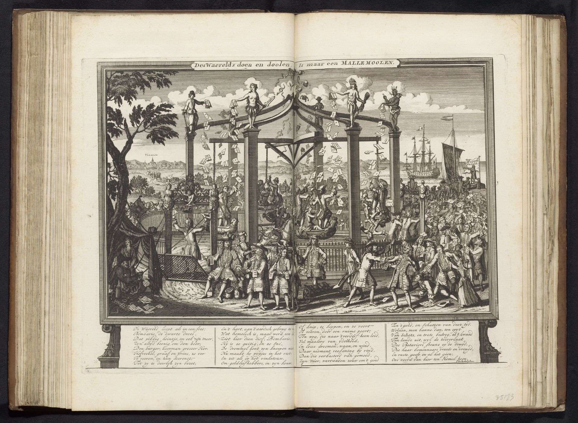 Mallemolen van de Wereld, 1720 by Anonymous