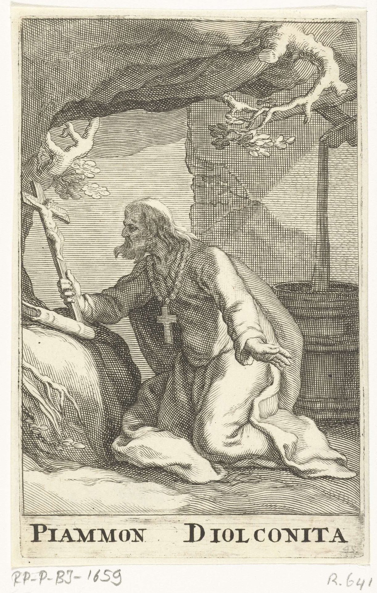 Heilige Piammon Diolcus by Frederick Bloemaert