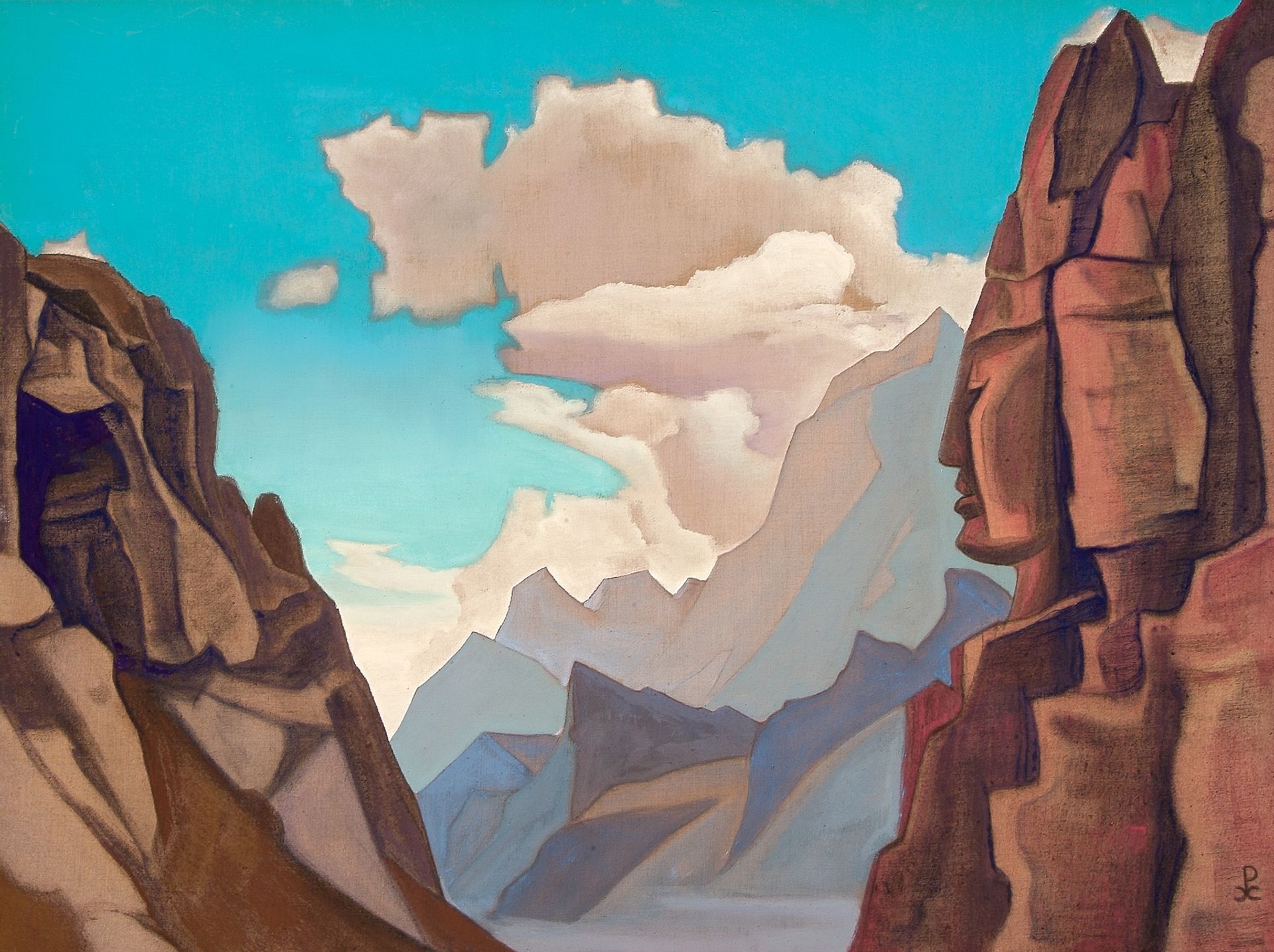 Great spirit of Himalayas by Nicholas Roerich