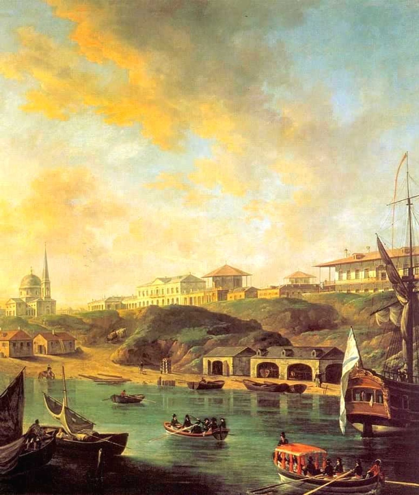 View of the town Mykolaiv by Fyodor Alekseyev