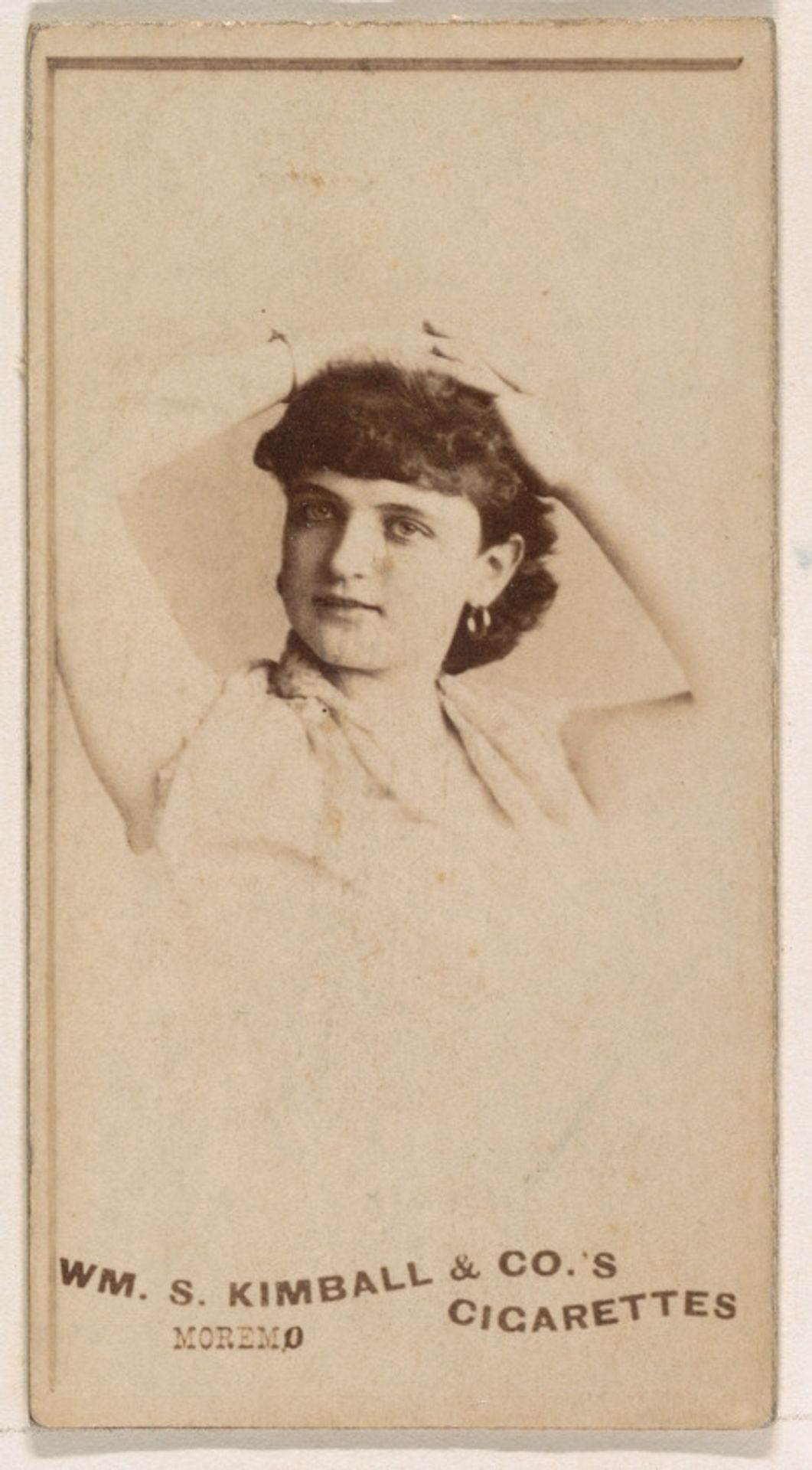 Miss Moremo, from the Actresses series (N203) issued by Wm. S. Kimball & Co. by William S. Kimball & Company