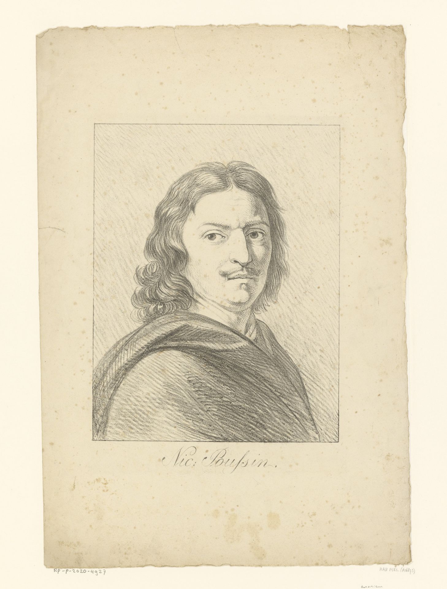 Portret van Nicolas Poussin by Anonymous
