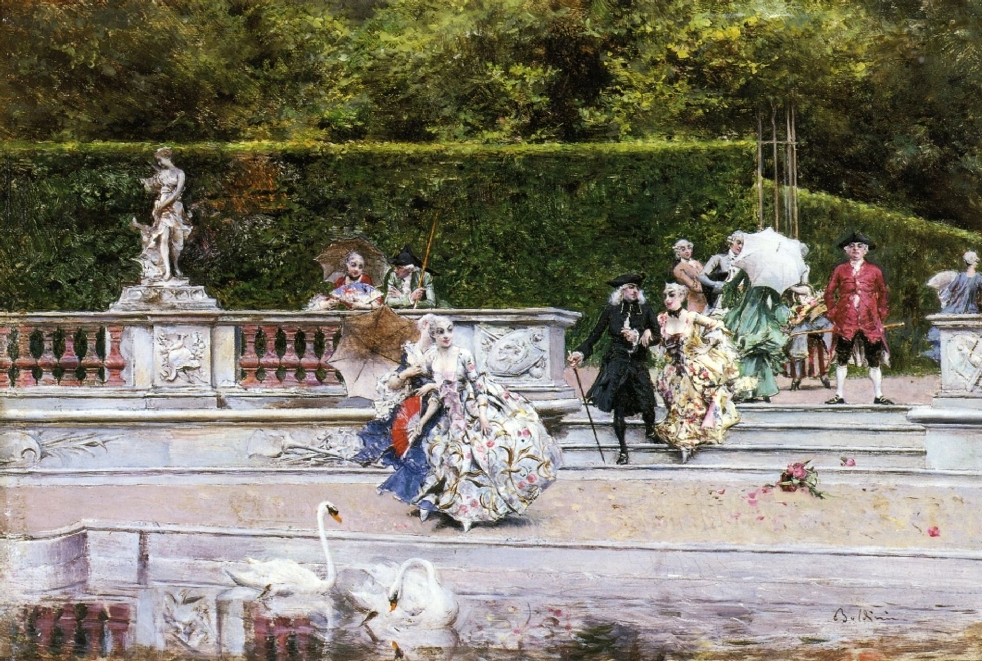 Gallant scene by Giovanni Boldini