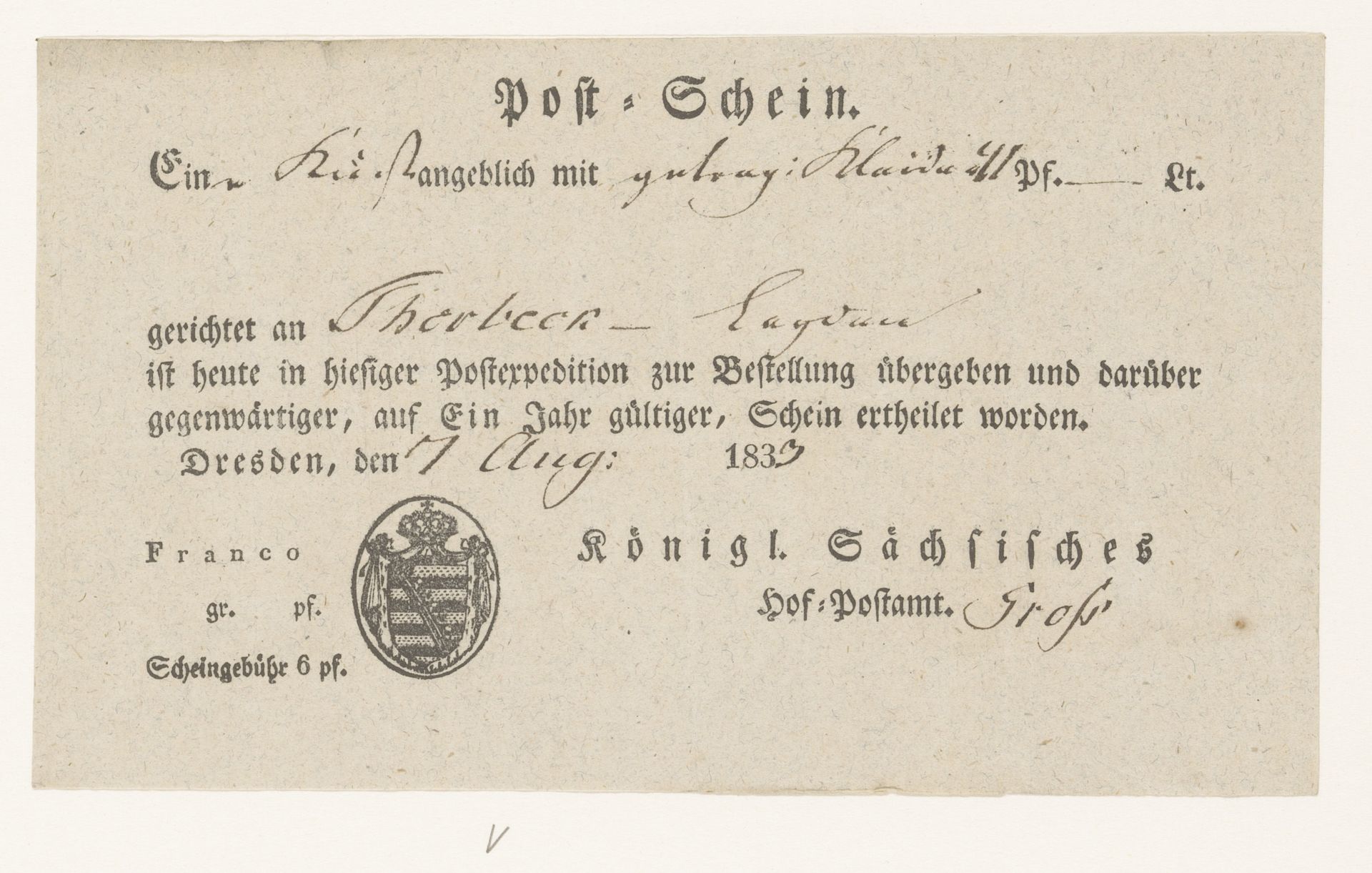 Reisdocument by Anonymous