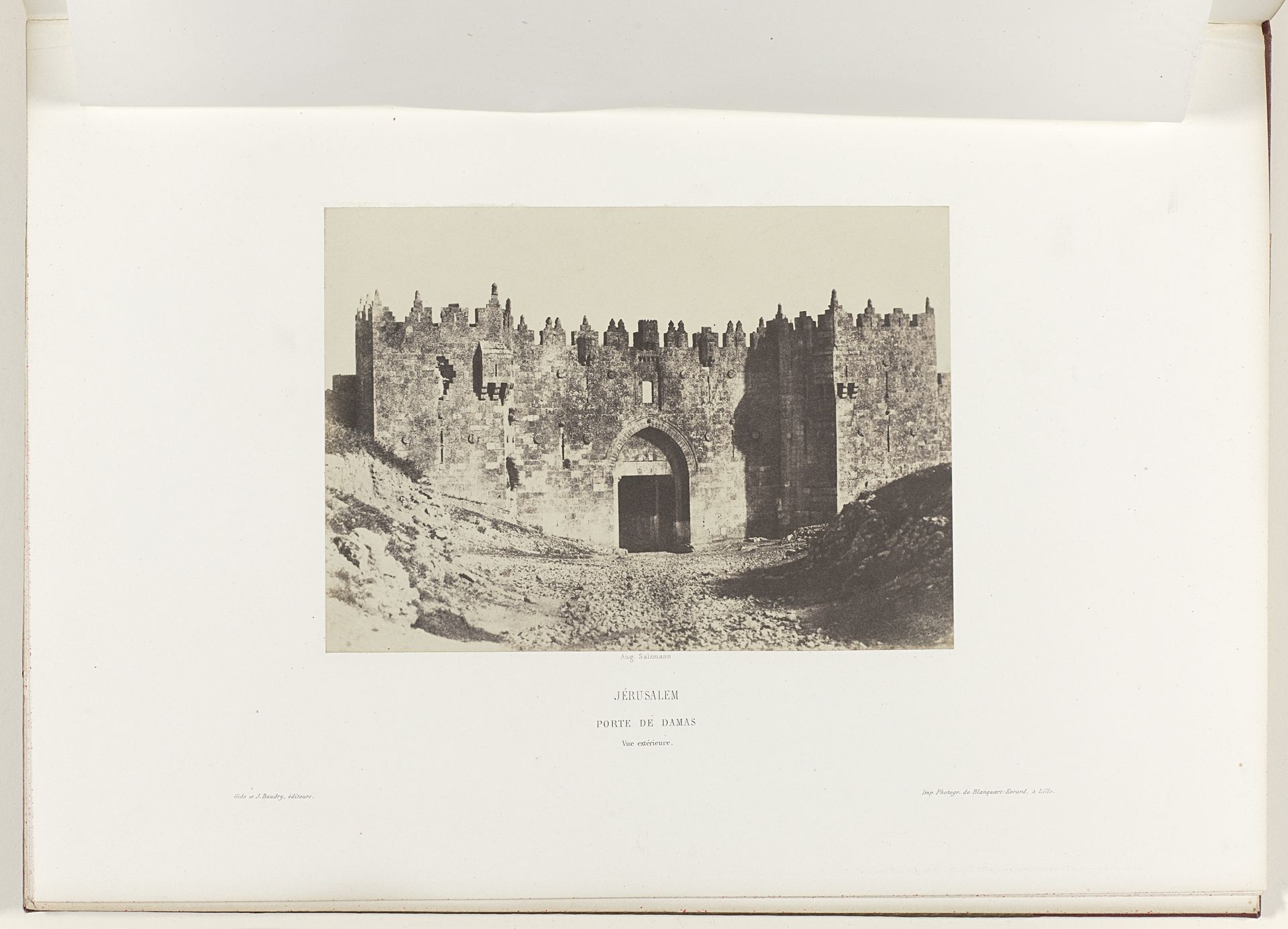 Damascuspoort te Jeruzalem by Auguste Salzmann