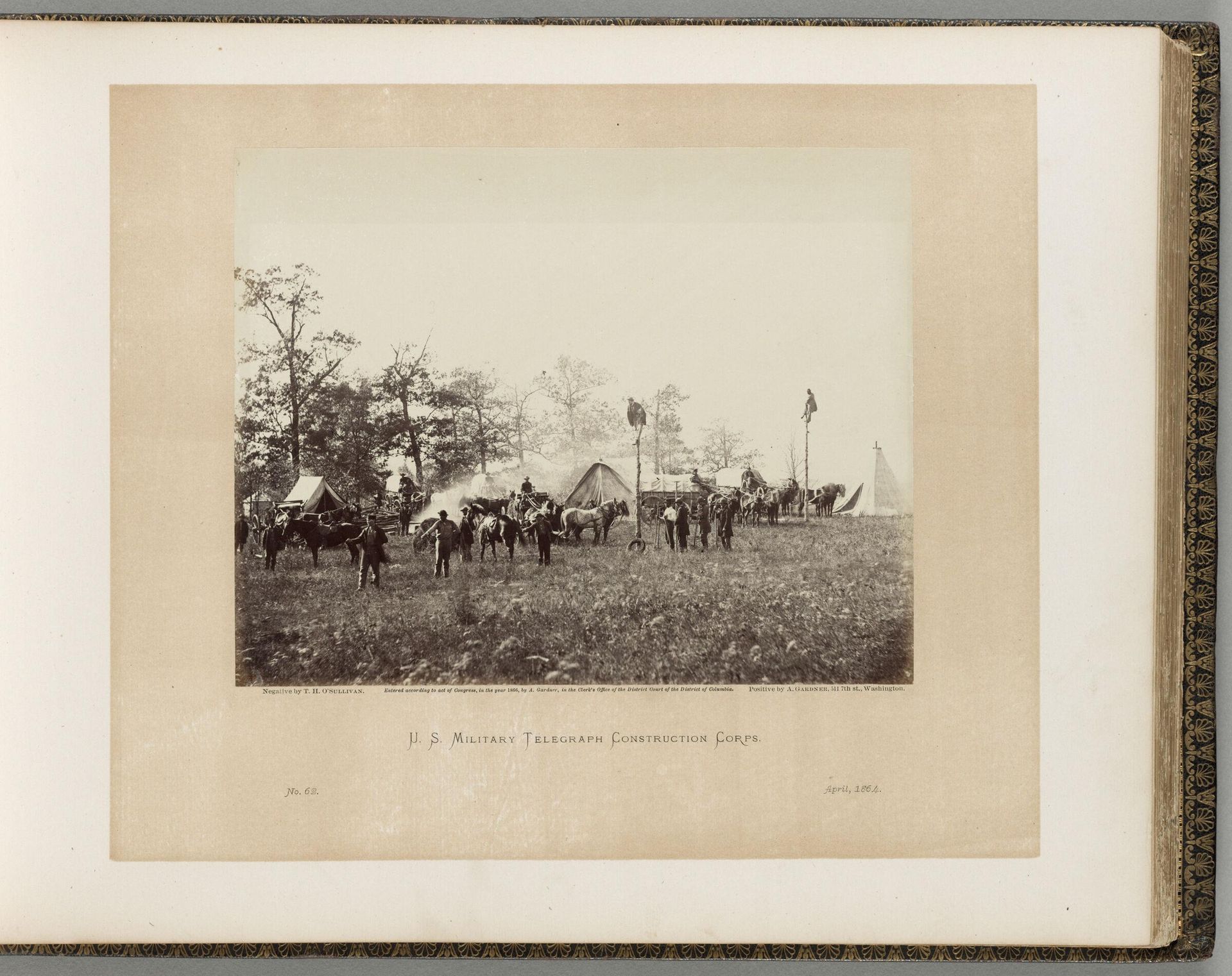 U.S. Military Telegraph Construction Corps by Timothy H. O'Sullivan