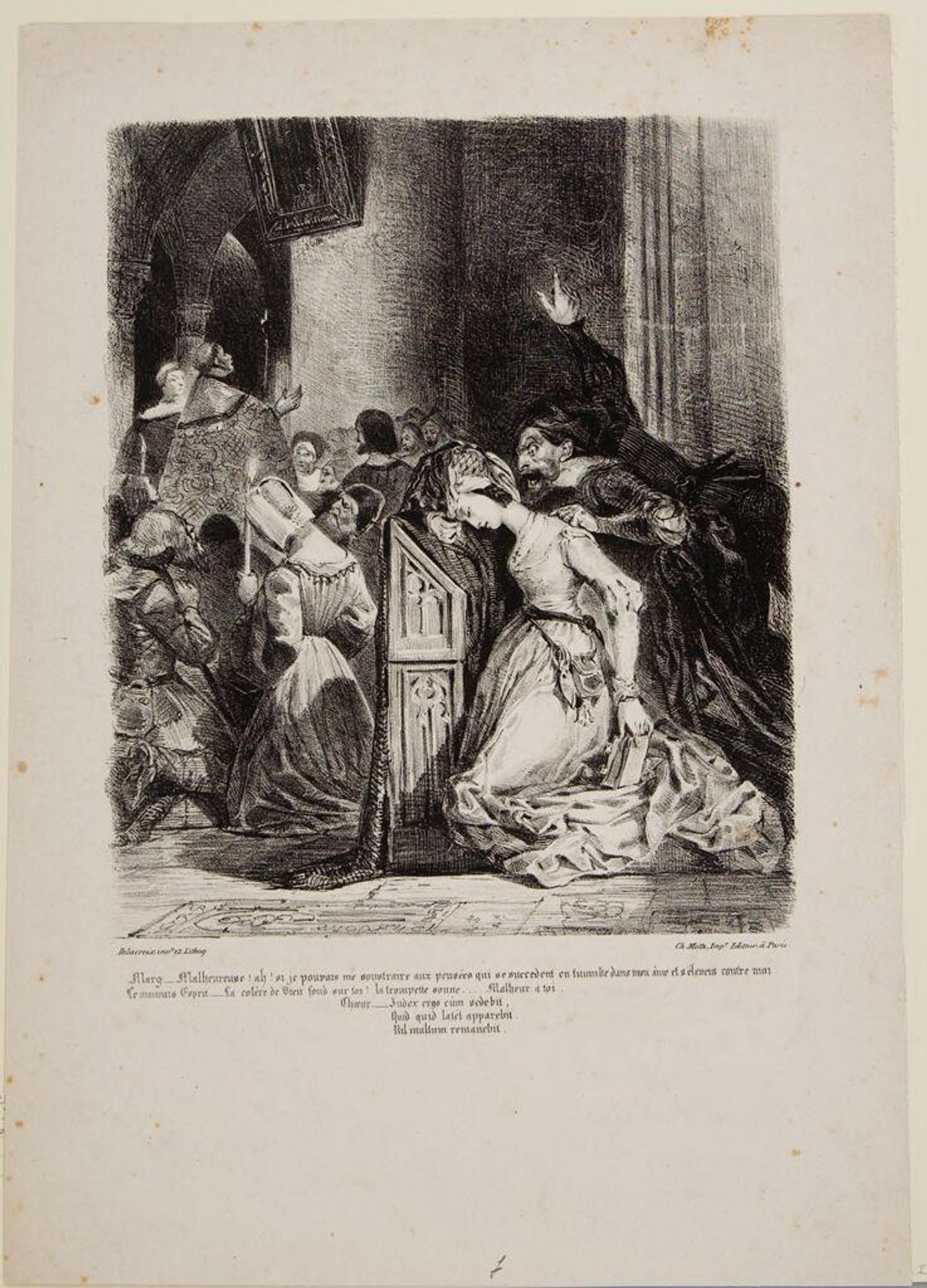 Marguerite in Church by Eugène Delacroix
