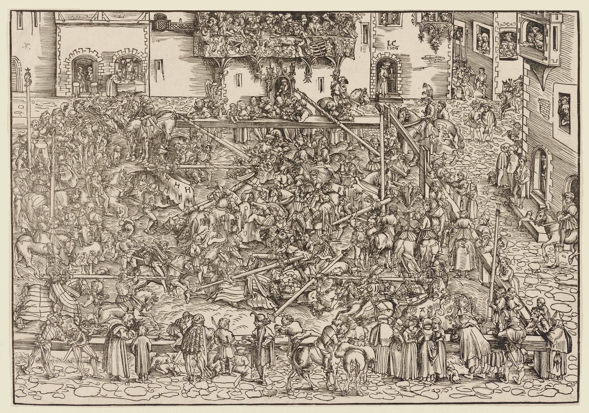 The First Tournament by Lucas Cranach the Elder