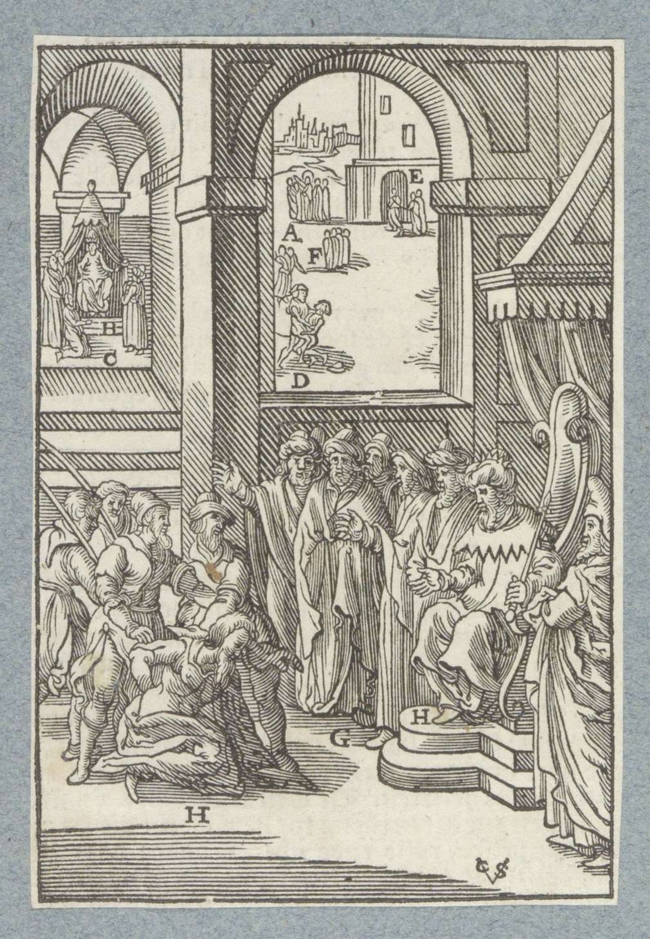 Gelijkenis van de ondankbare dienstknecht by Christoffel van (II) Sichem