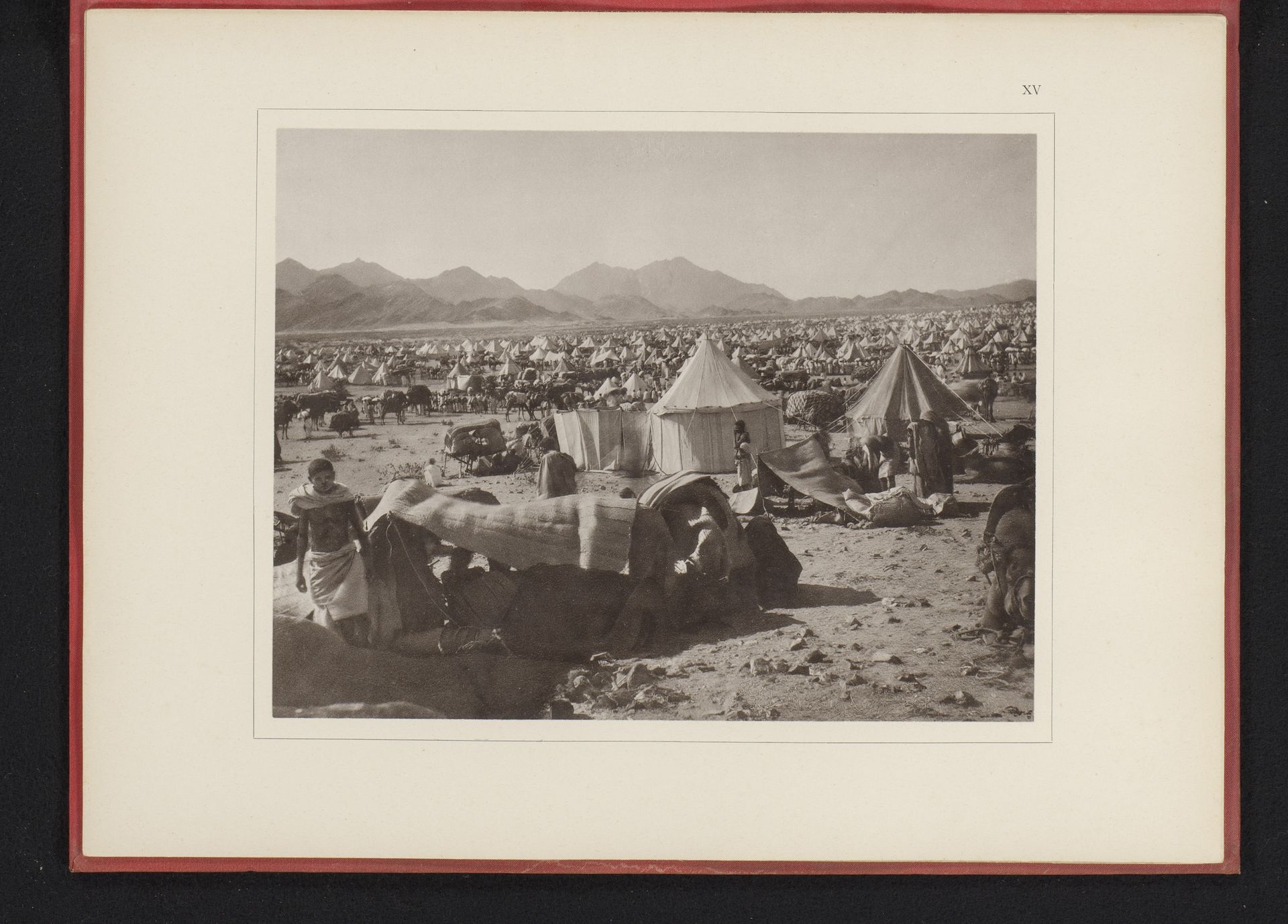 Pelgrimskamp op de vlakte van Arafat tijdens de Hadj by Abd al-Ghaffar