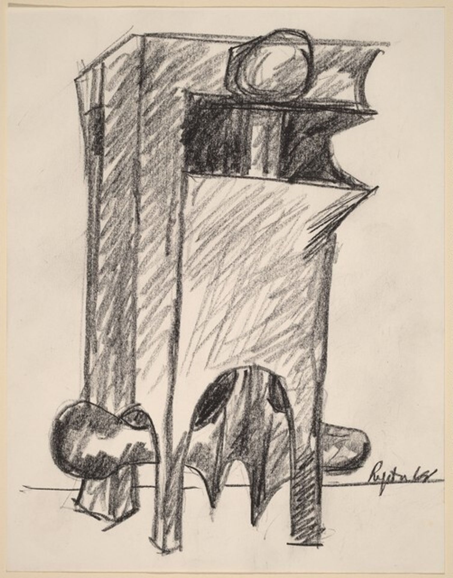 Study for "Conquistador" by Seymour Lipton