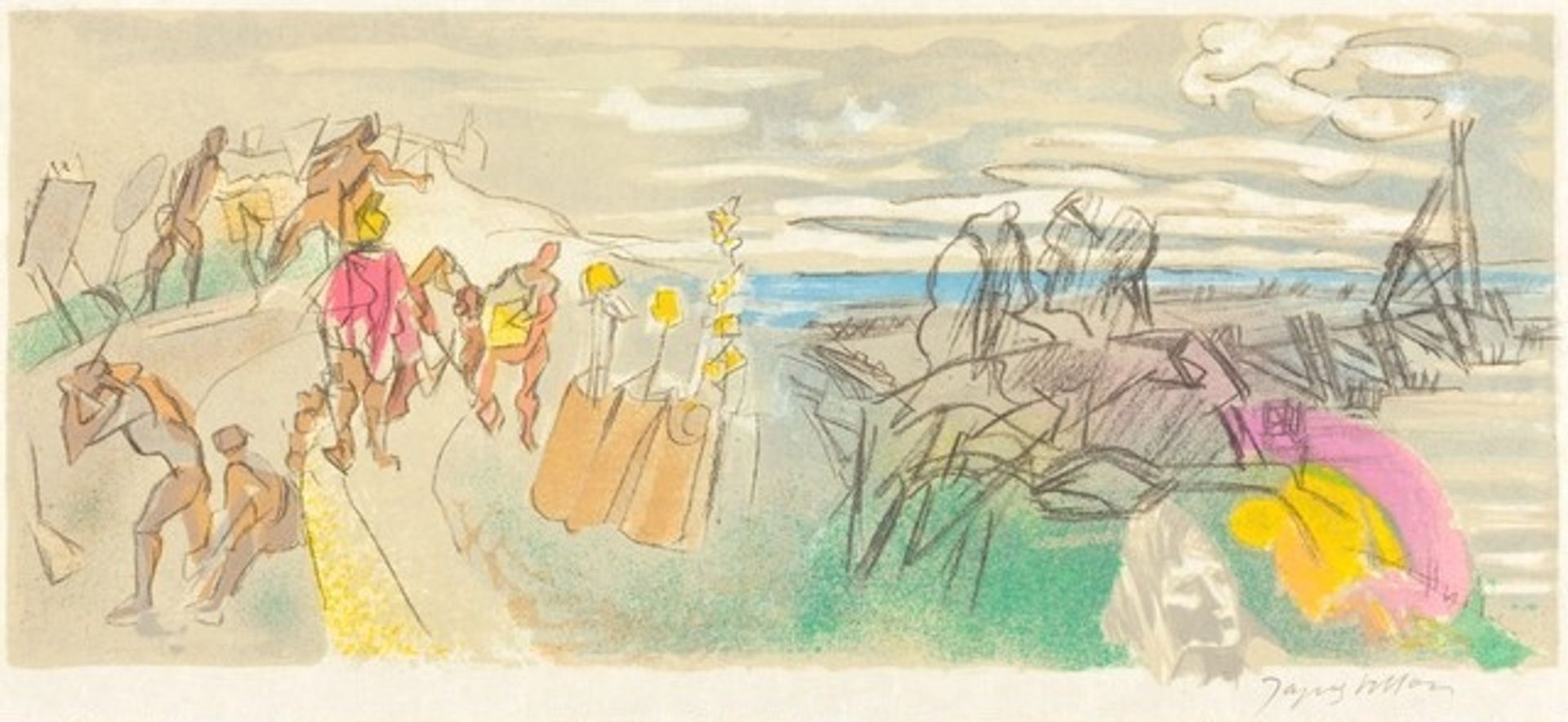 Tenth Bucolic: Lycoris with the Army of Rhin by Jacques Villon