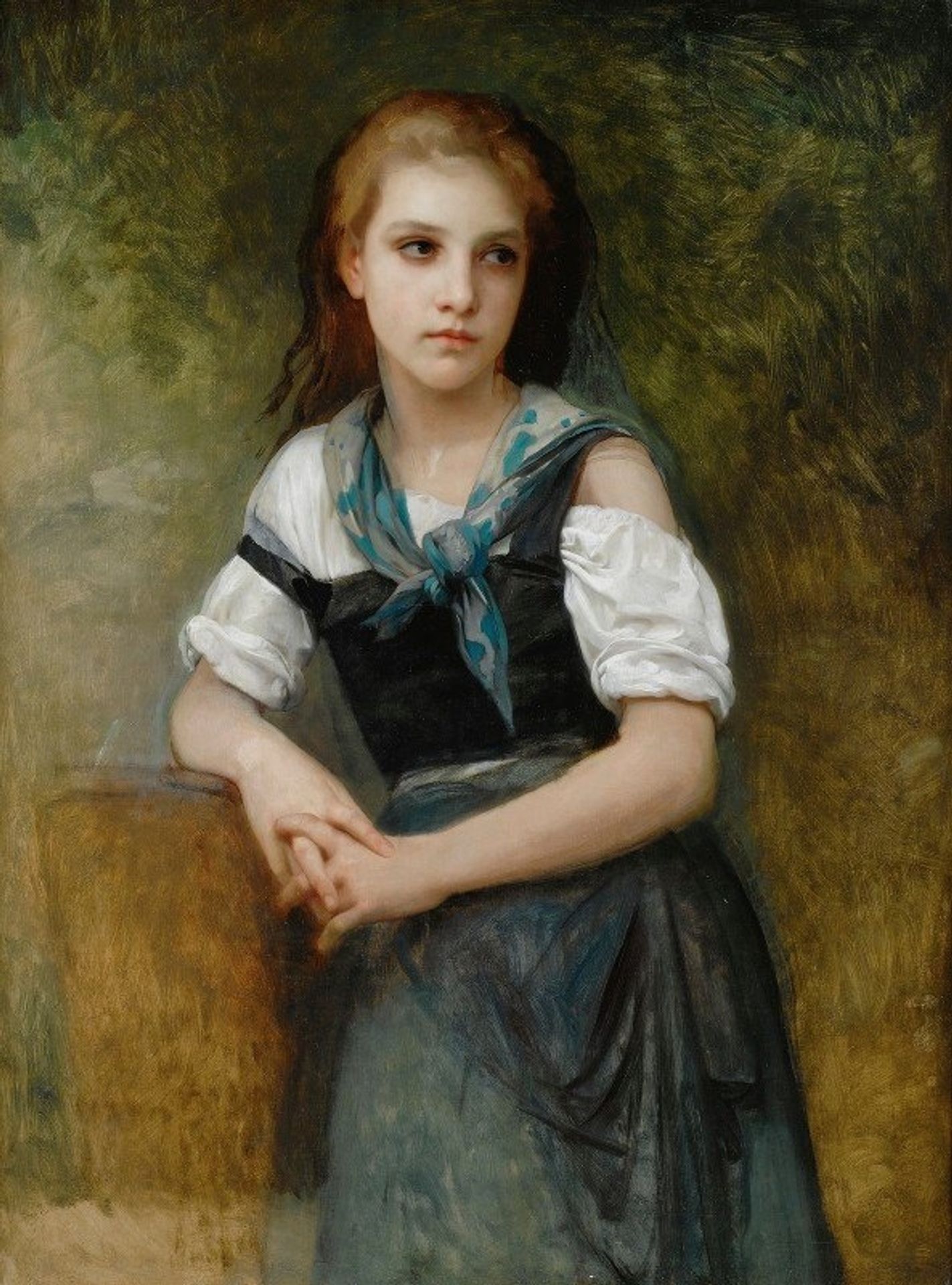 A Study For The Secret by William Bouguereau