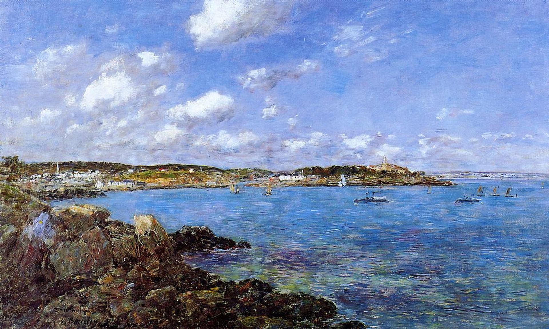 The Bay of Douarnenez by Eugène Boudin