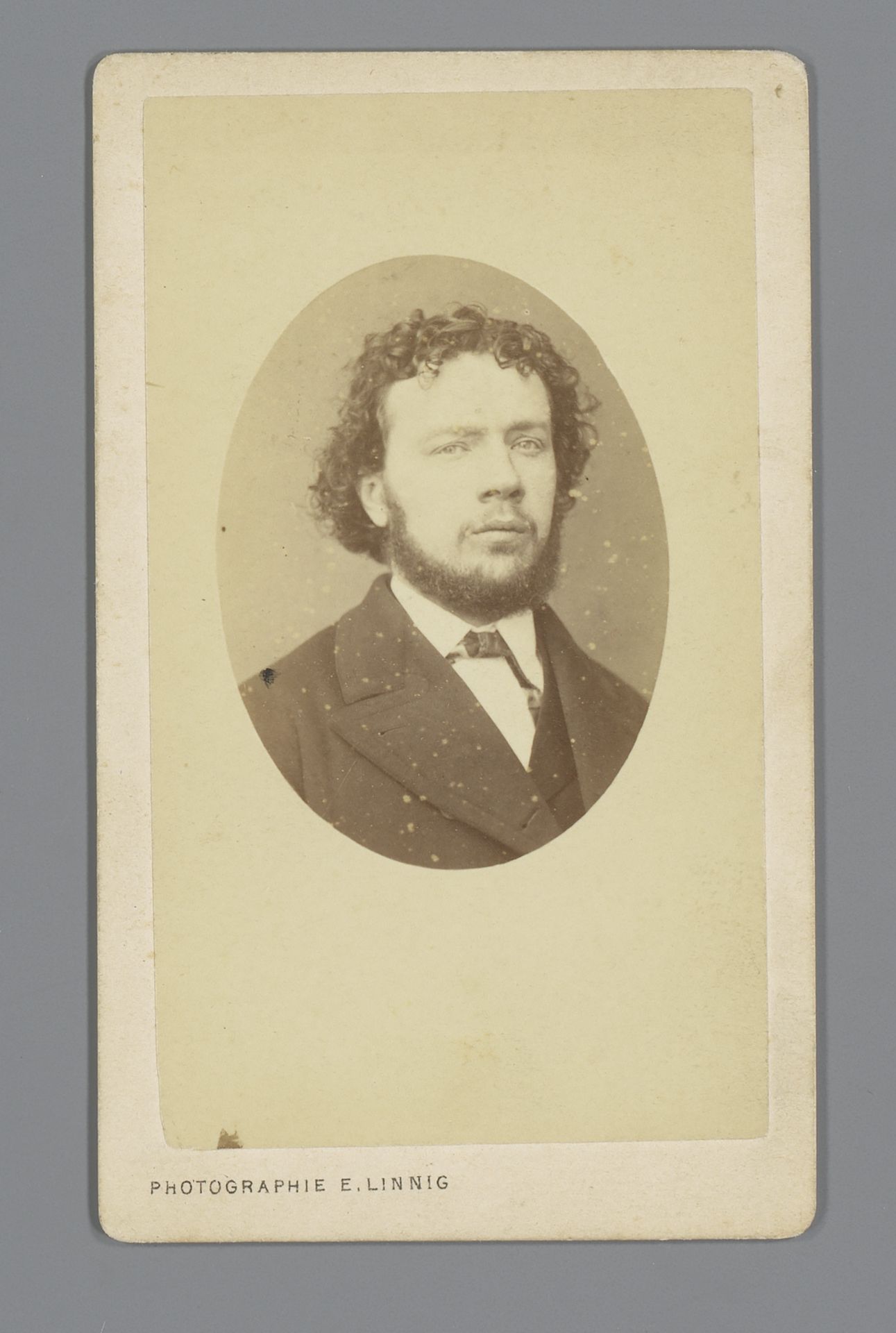 Portret van de schilder Gustave Colsoulle by Egide Linnig
