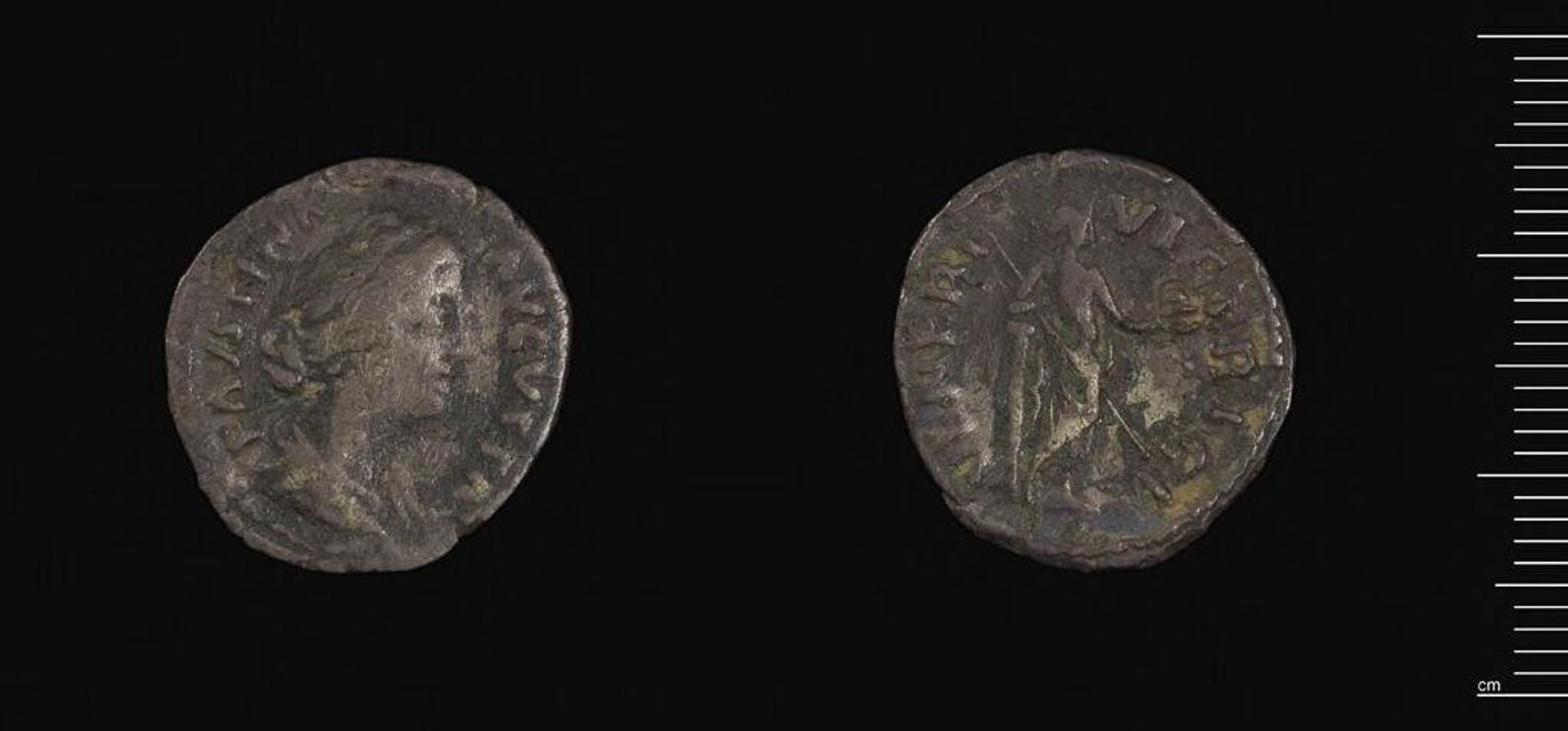 Denarius of Faustina II by Faustina II