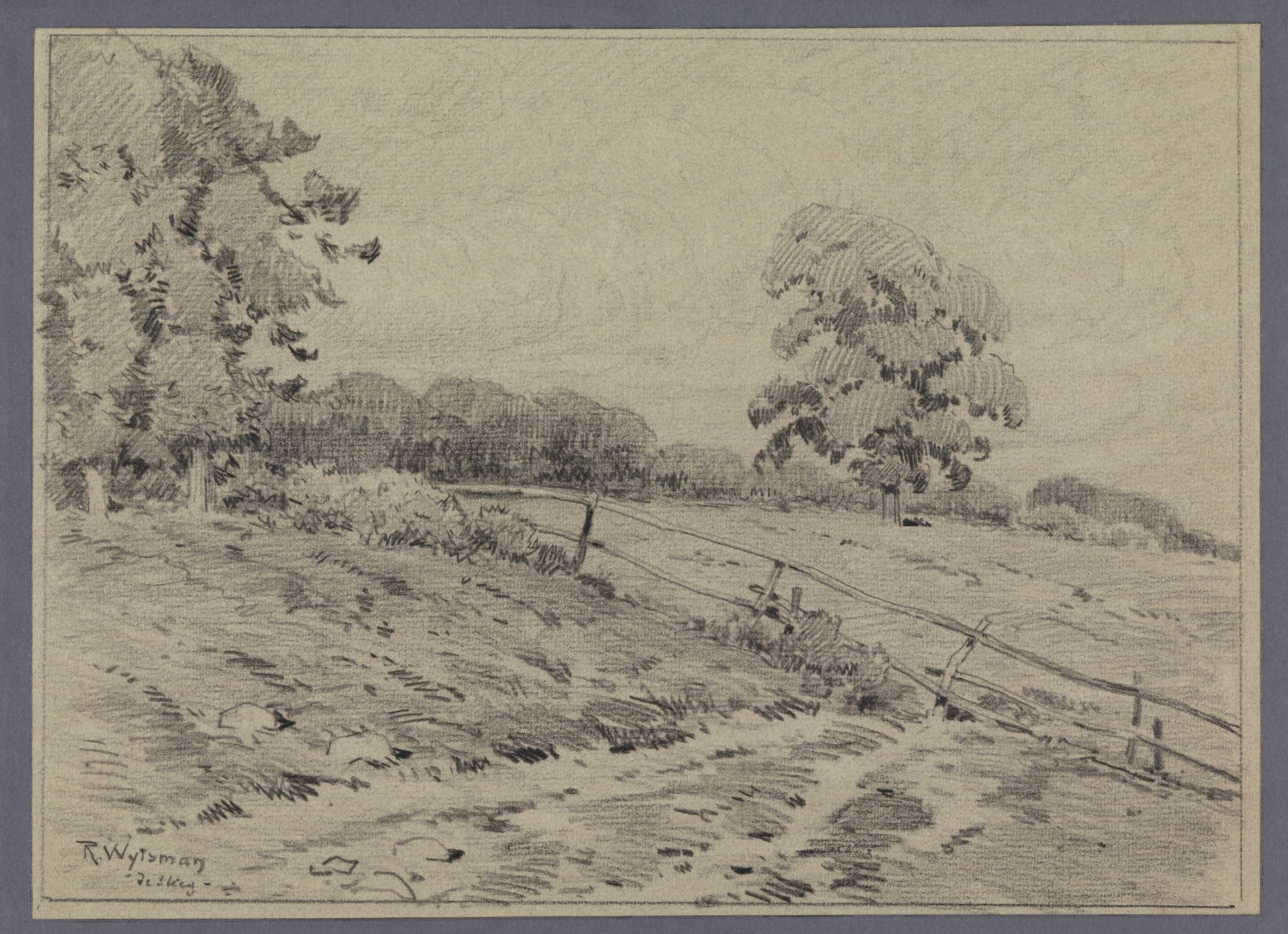 Landschap in of nabij De Steeg, Gelderland by Rodolphe Wytsman