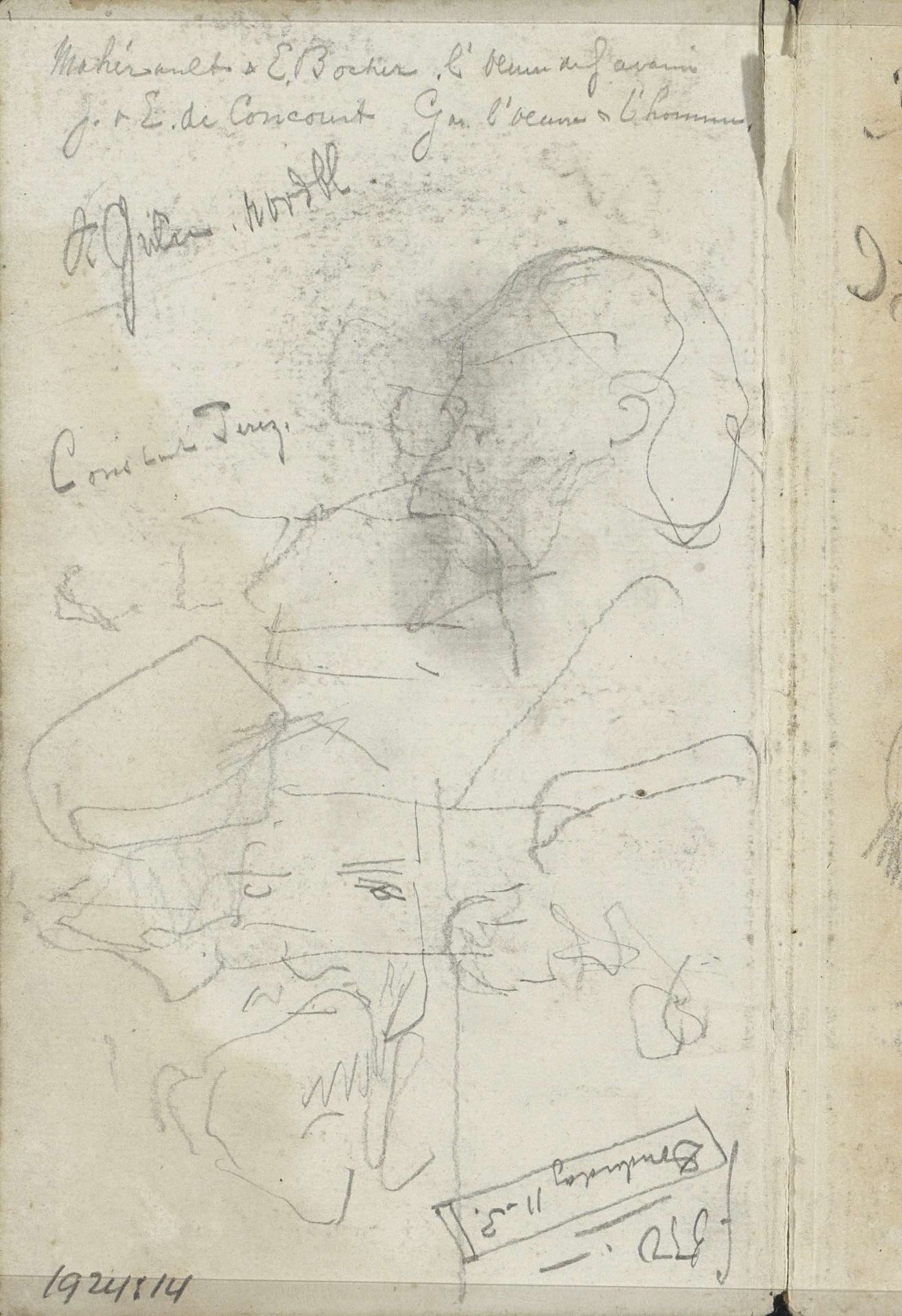 Twee mannenhoofden by George Hendrik Breitner