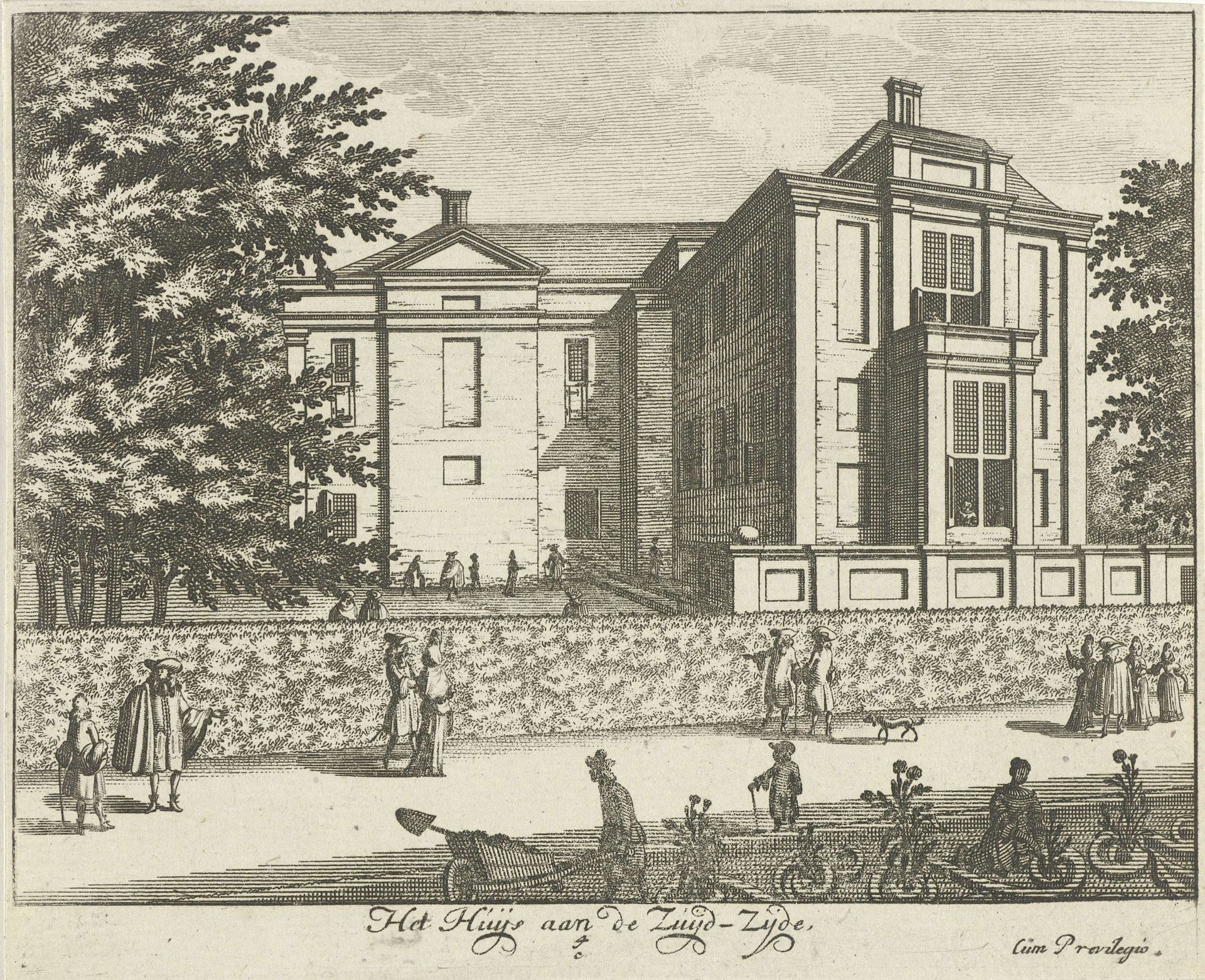 Zuidzijde van Paleis Soestdijk by Hendrik de Leth