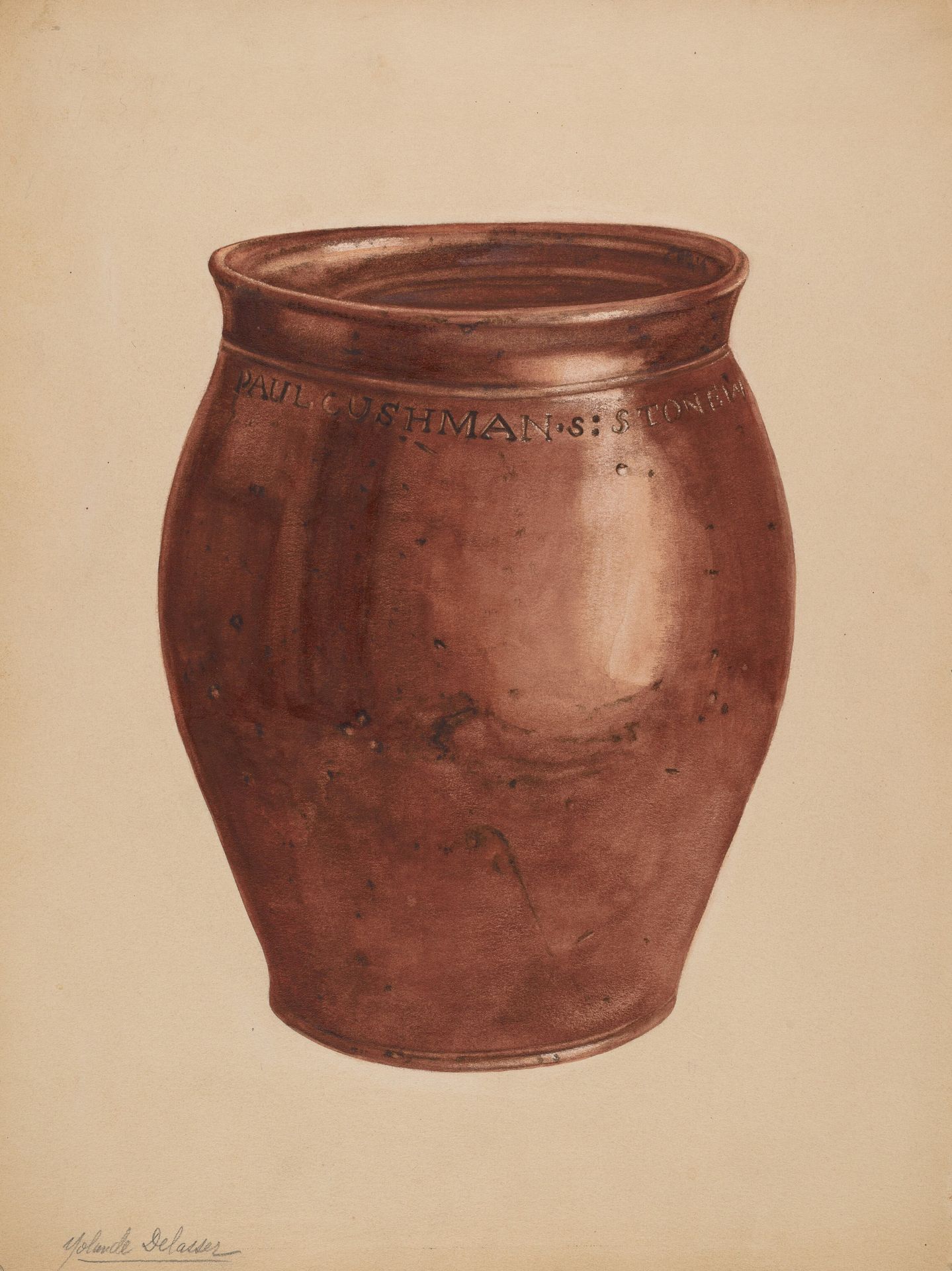 Jar by Yolande Delasser