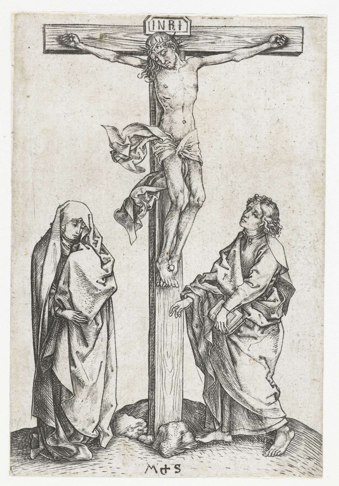 De kruisiging by Martin Schongauer