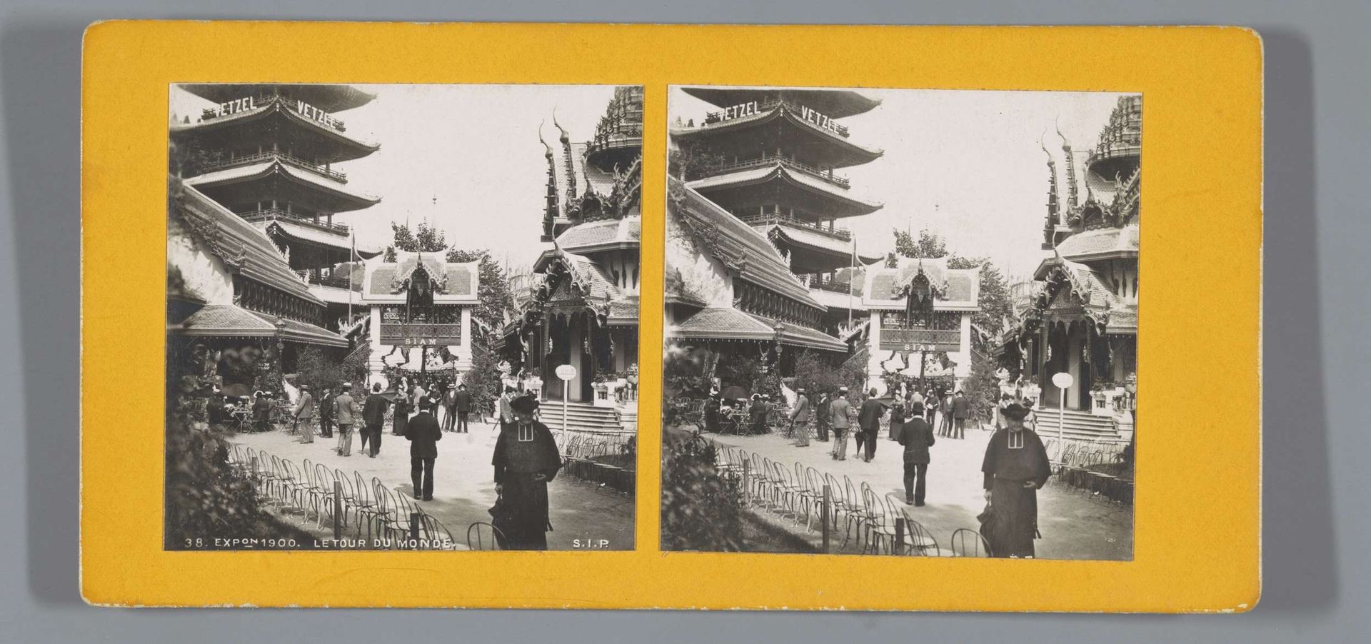 Paviljoen van de reis om de wereld (Tour du Monde) op de Wereldtentoonstelling van 1900 by Anonymous