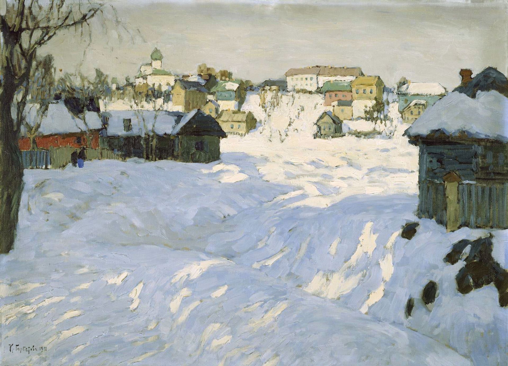 Old Town. Winter by Konstantin Gorbatov