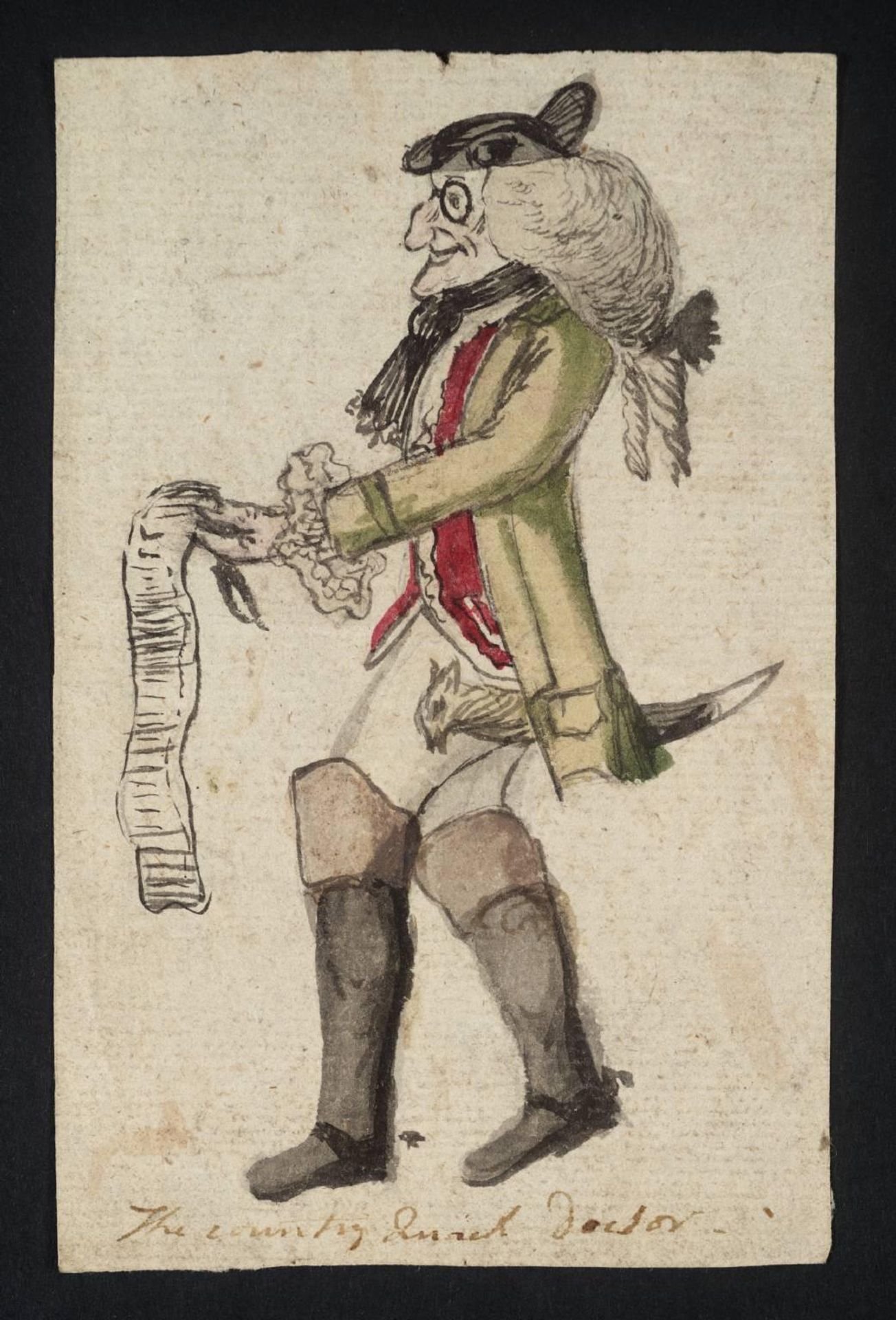The Visiting Quack Doctor by British School 18th century