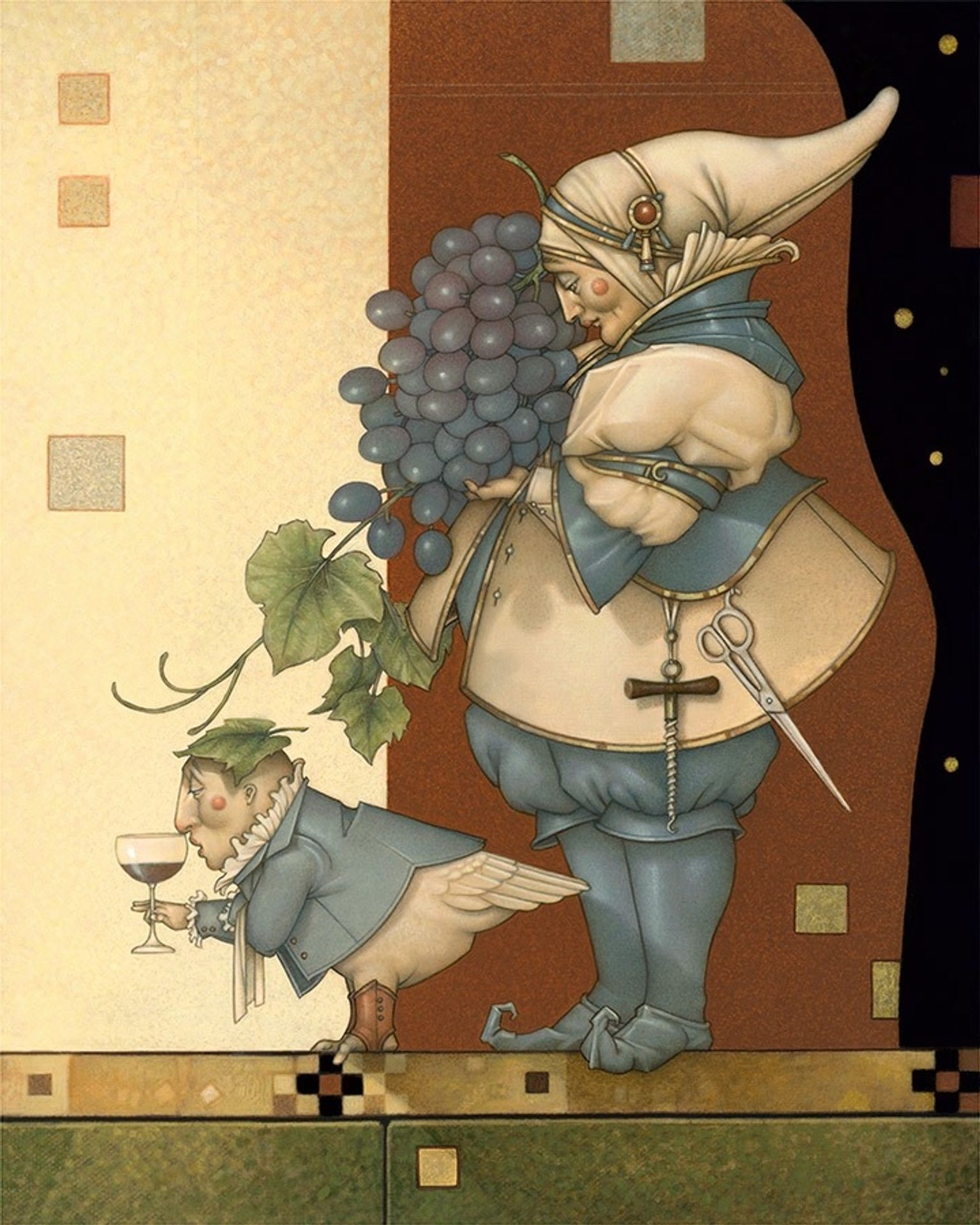 Wine Collector by Michael Parkes