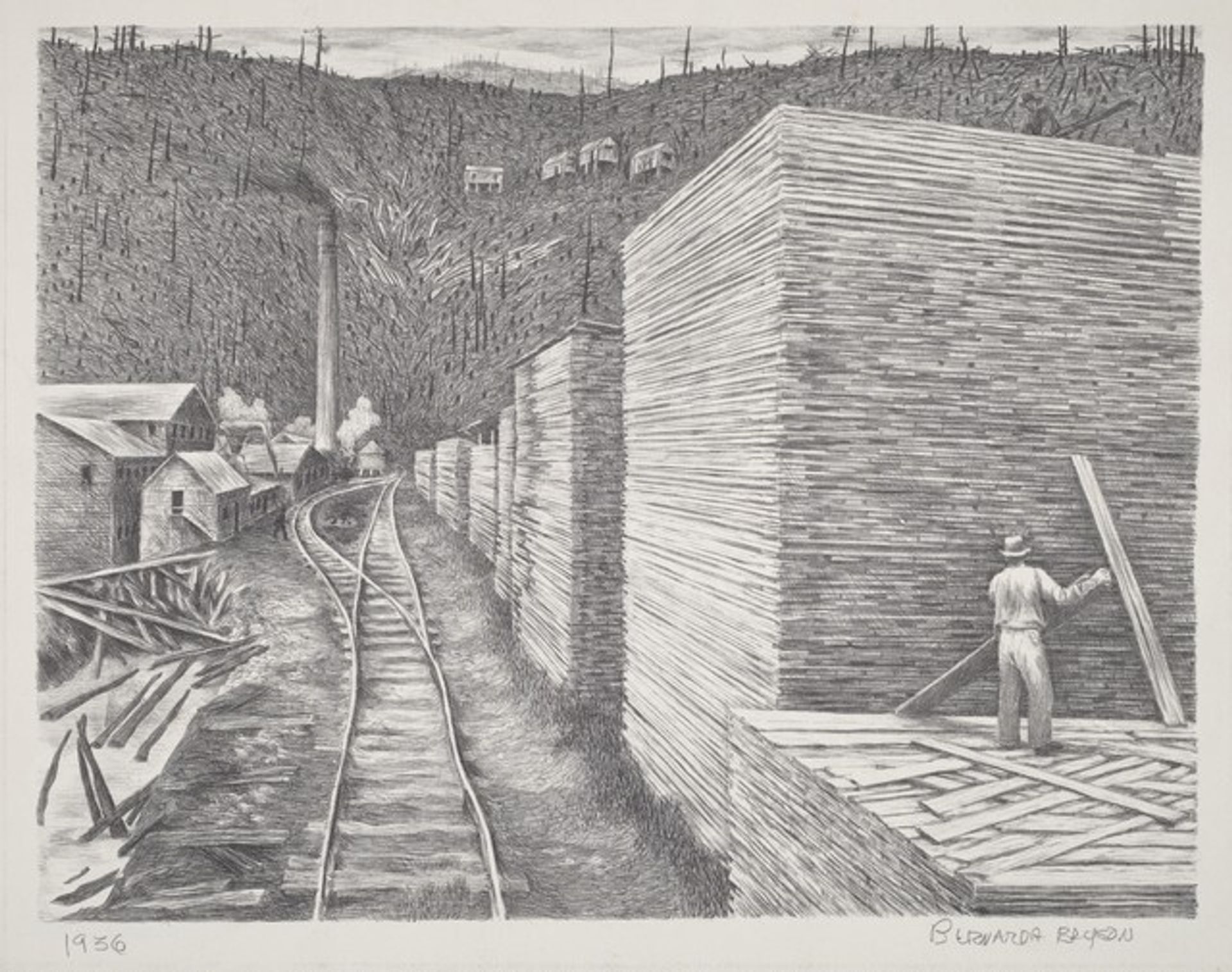 Cut-Over Land by Bernarda Bryson