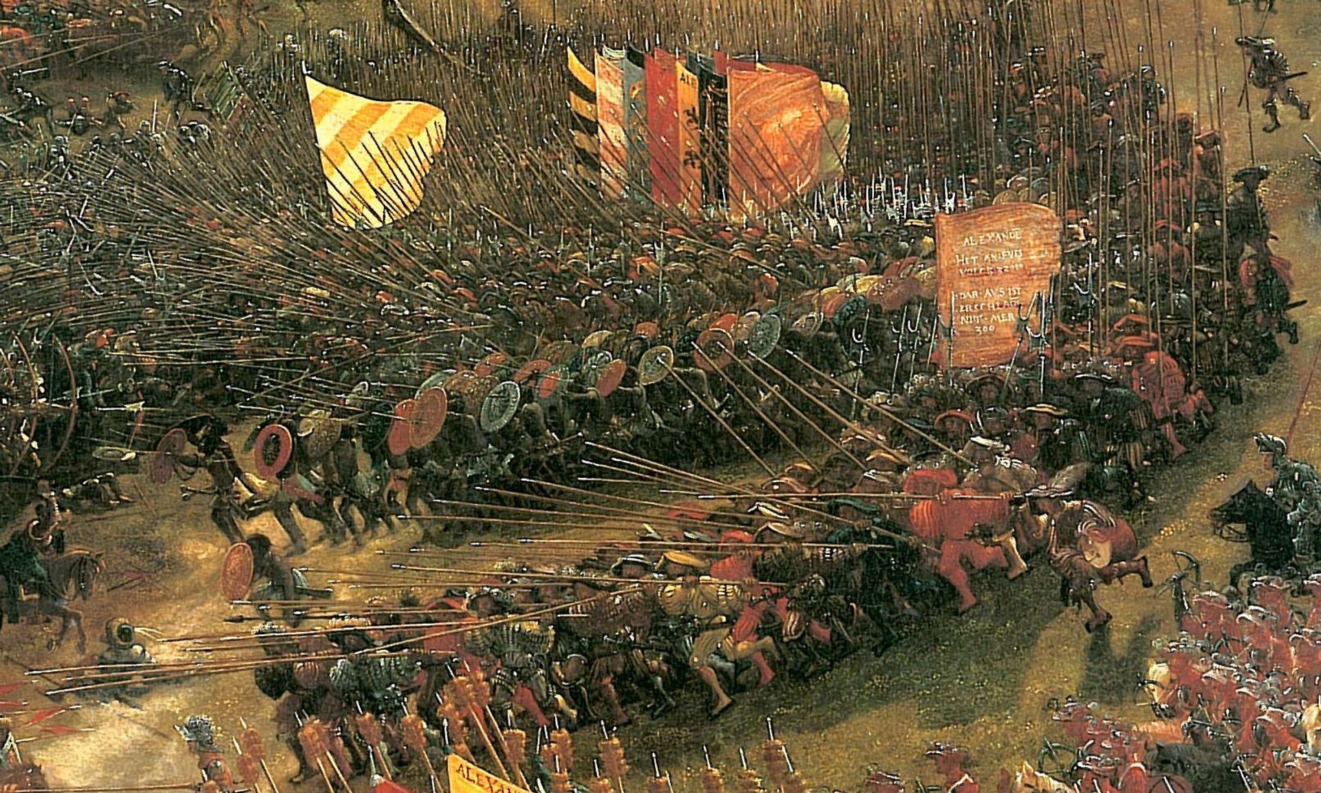 The battle of Issus(fragment) by Albrecht Altdorfer