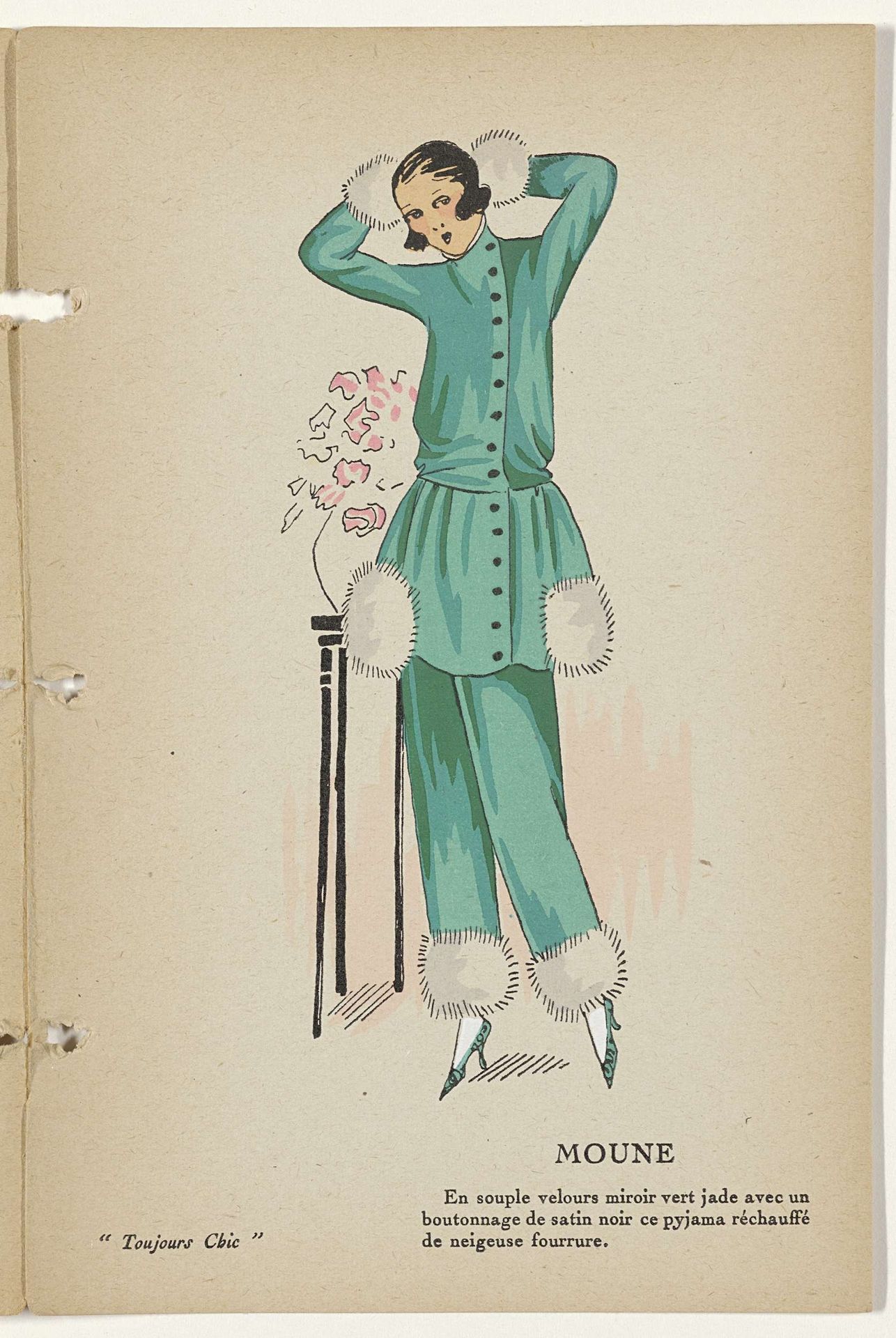 Toujours Chic Les Deshabillés, Hiver 1921-1922: Moune by G-P. Joumard
