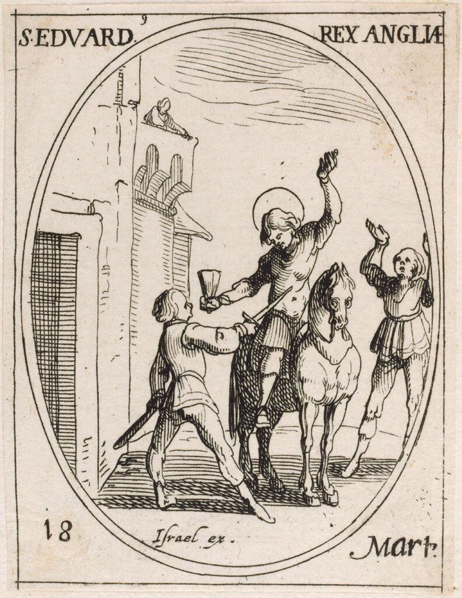 Saint Edward by Jacques Callot
