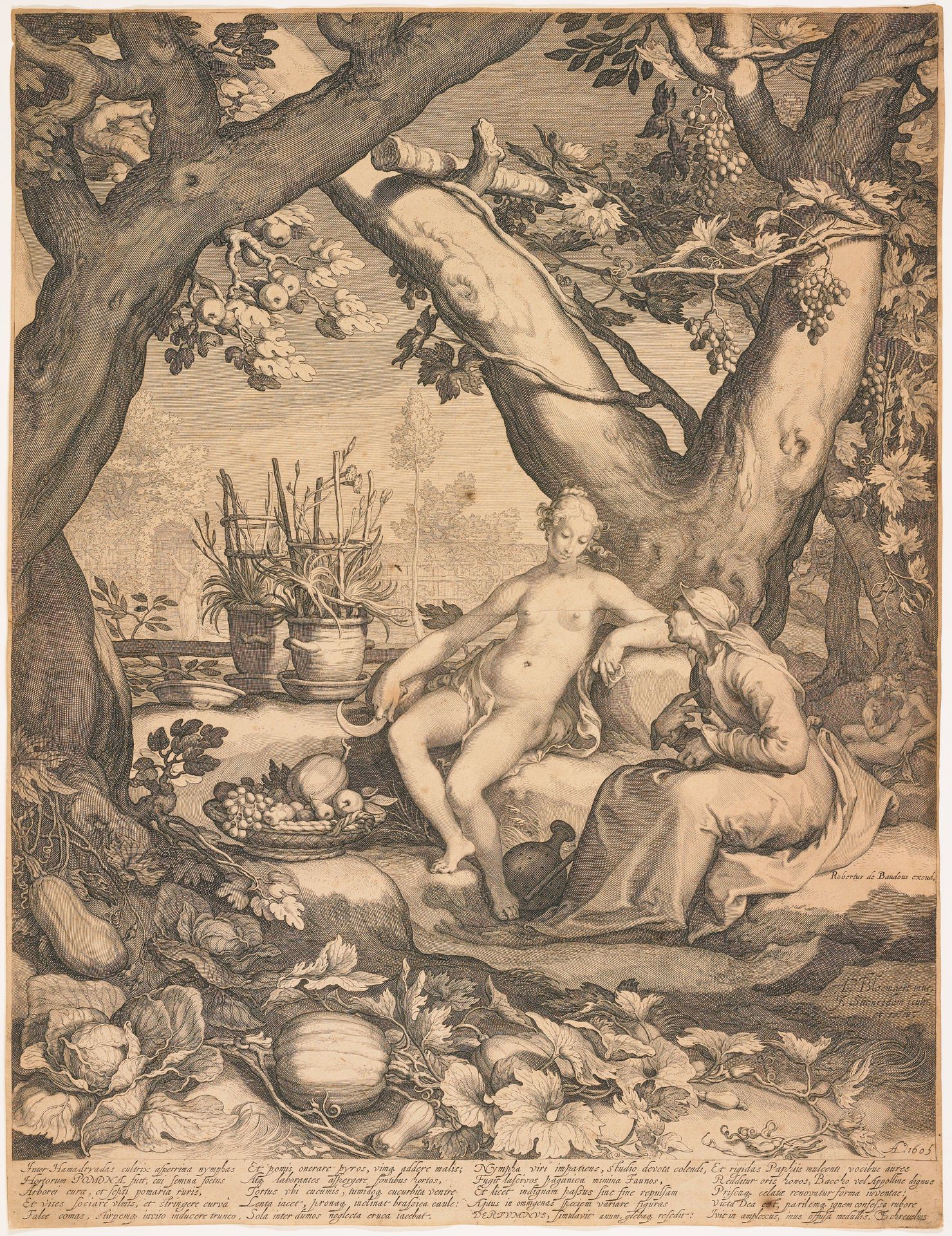 Vertumnus and Pomona by Jan Saenredam