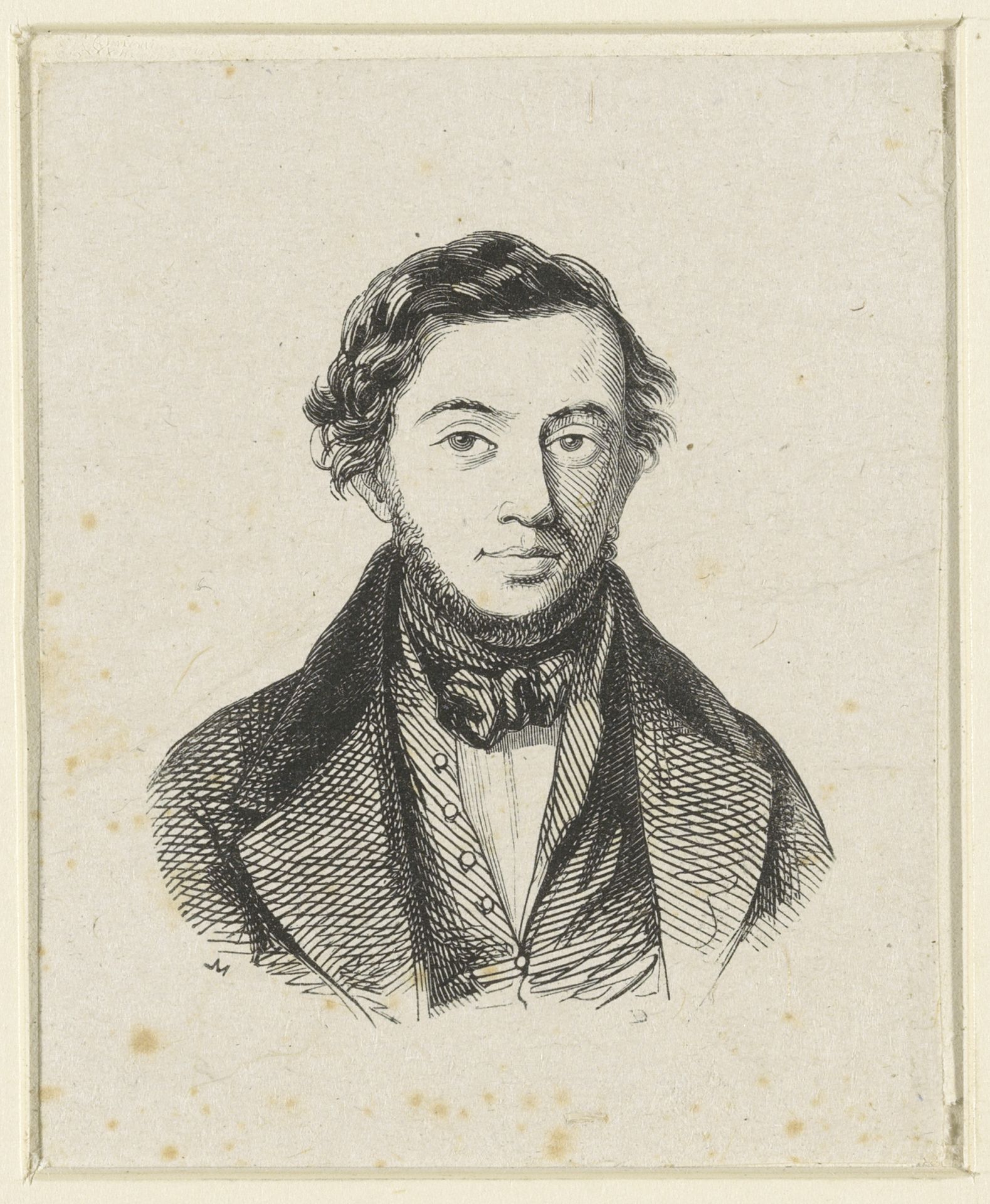 Portret van Jacobus Theodorus Abels by Monogrammist M (Duitsland)