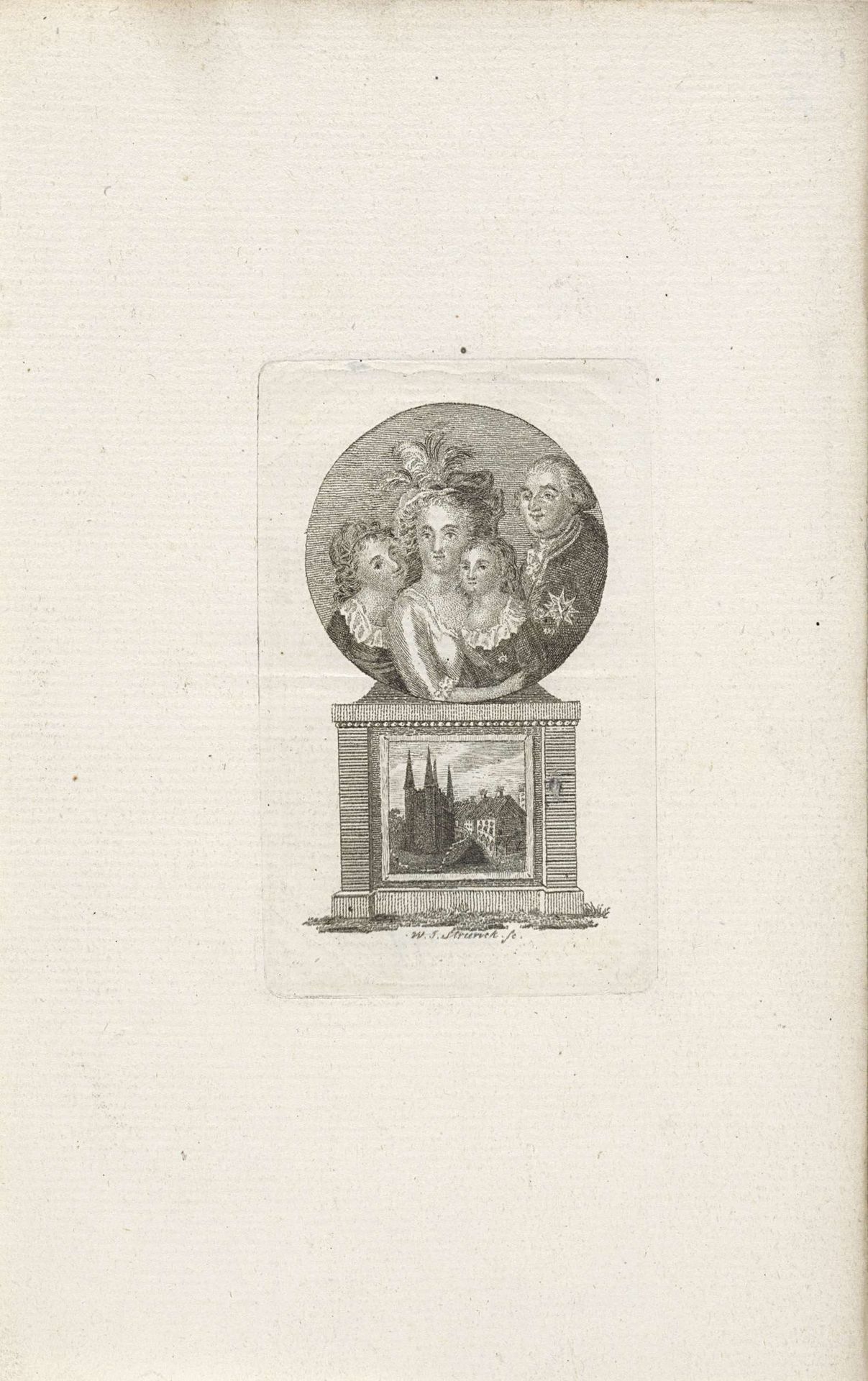 Portret van koning Lodewijk XVI en zijn familie by Jacob Willem Strunck