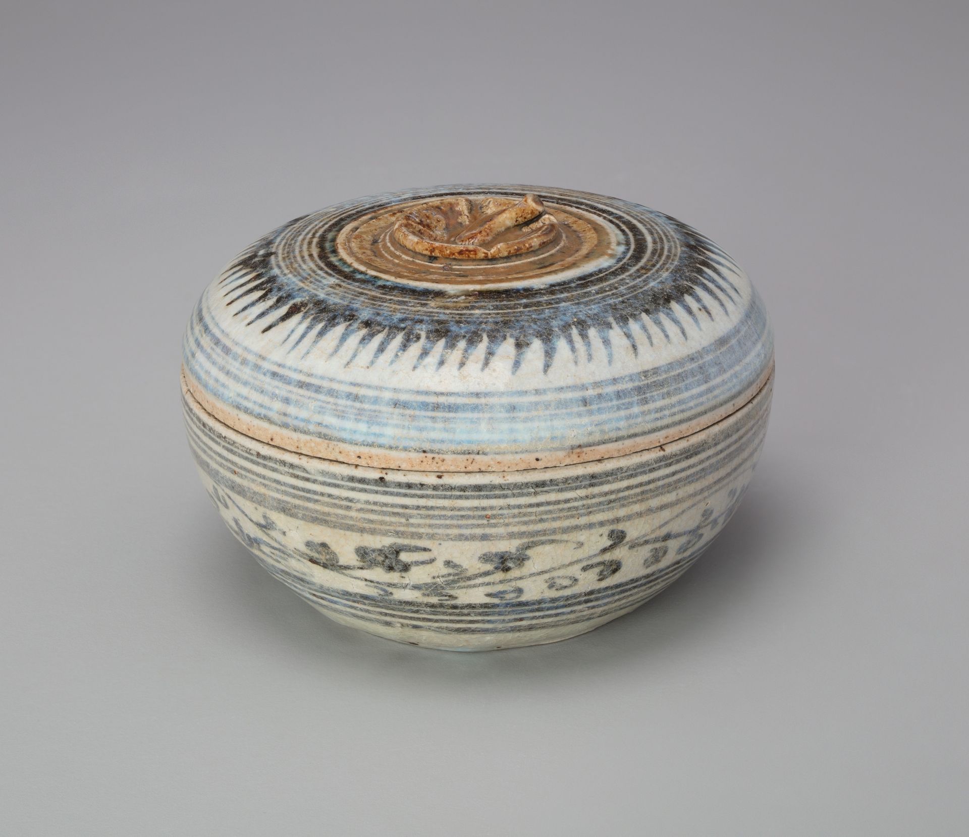Sawankhalok Ware Covered Box by Siamese