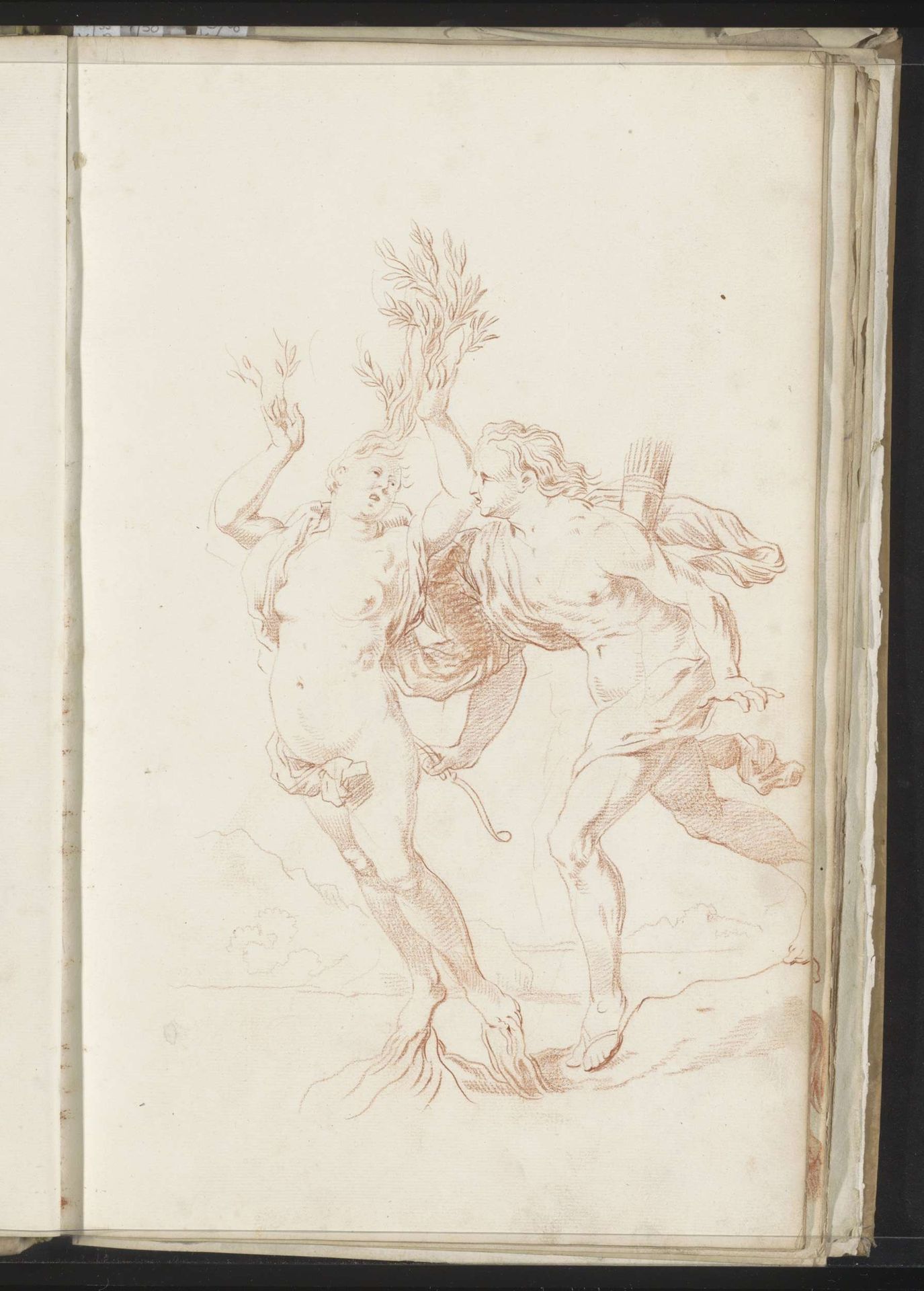 Apollo en Daphne by Jacob Toorenvliet