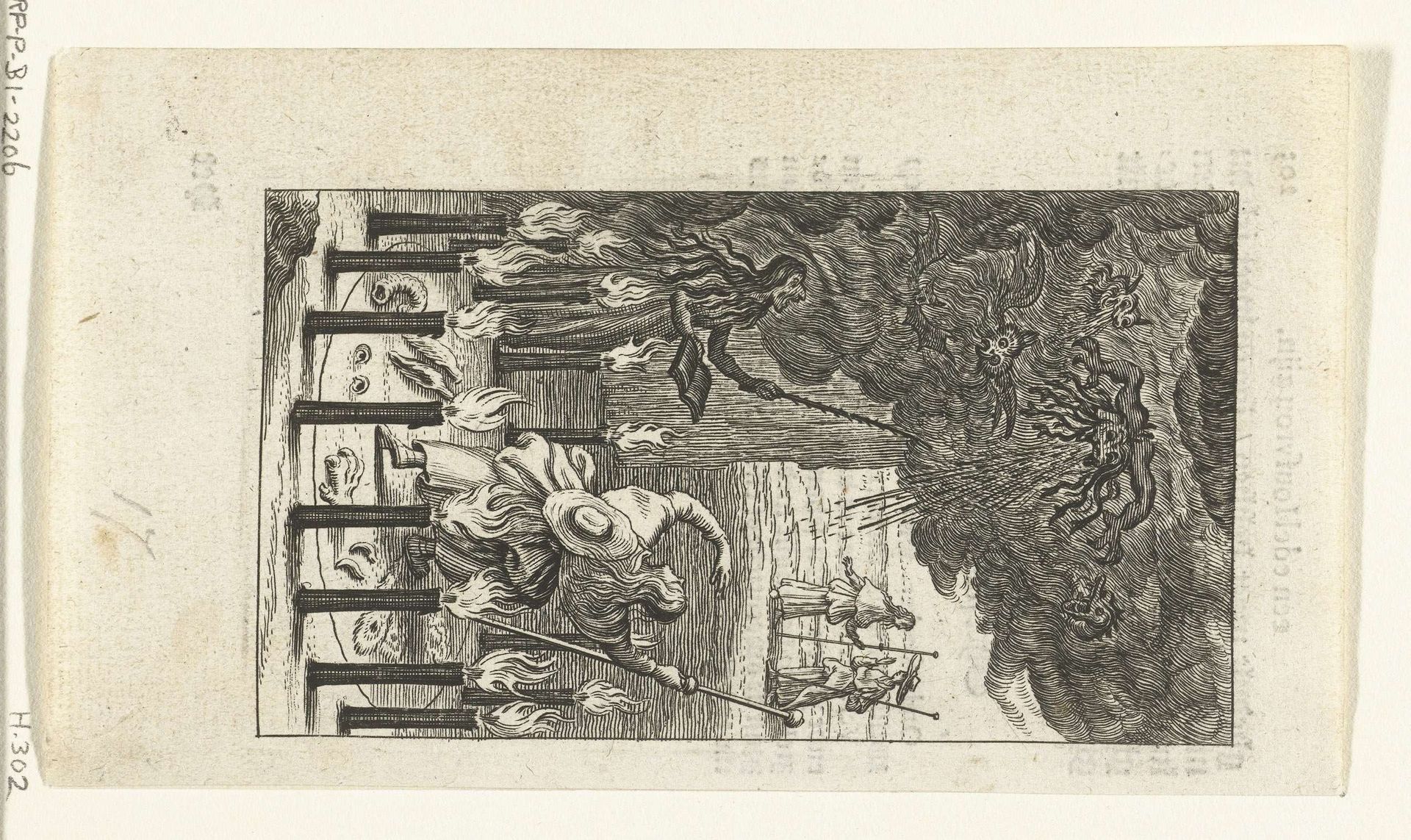 Heks tovert demonen voor Willemynken by Boëtius Adamsz. Bolswert