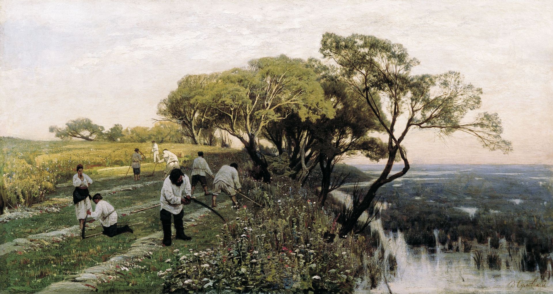 The mowers by Volodymyr Orlovsky