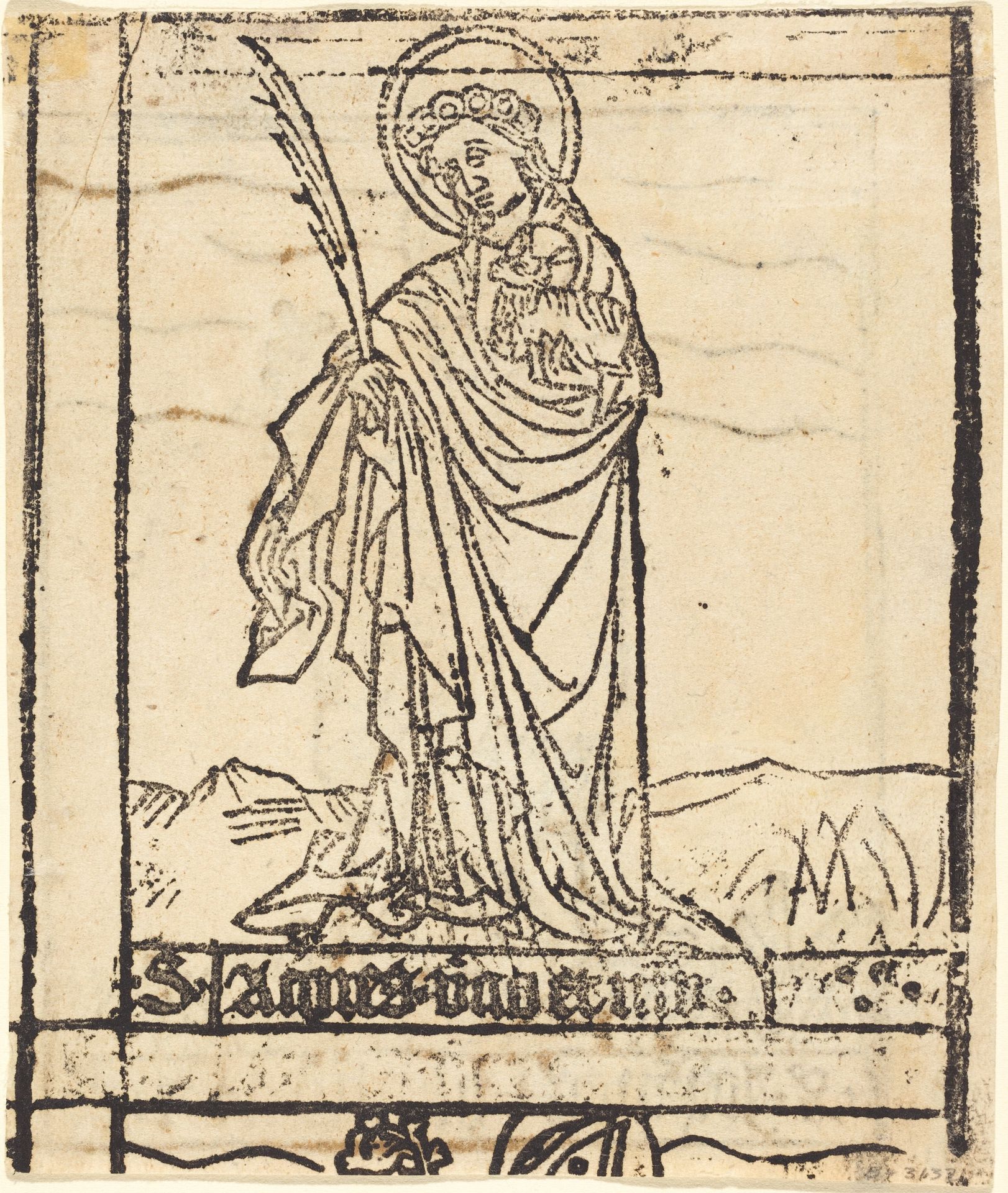Saint Agnes [verso] by Anonymous